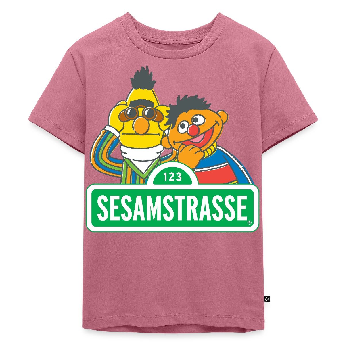T-Shirt Sesamstraße Schild Ernie und Bert Kinder Premium T-Shirt