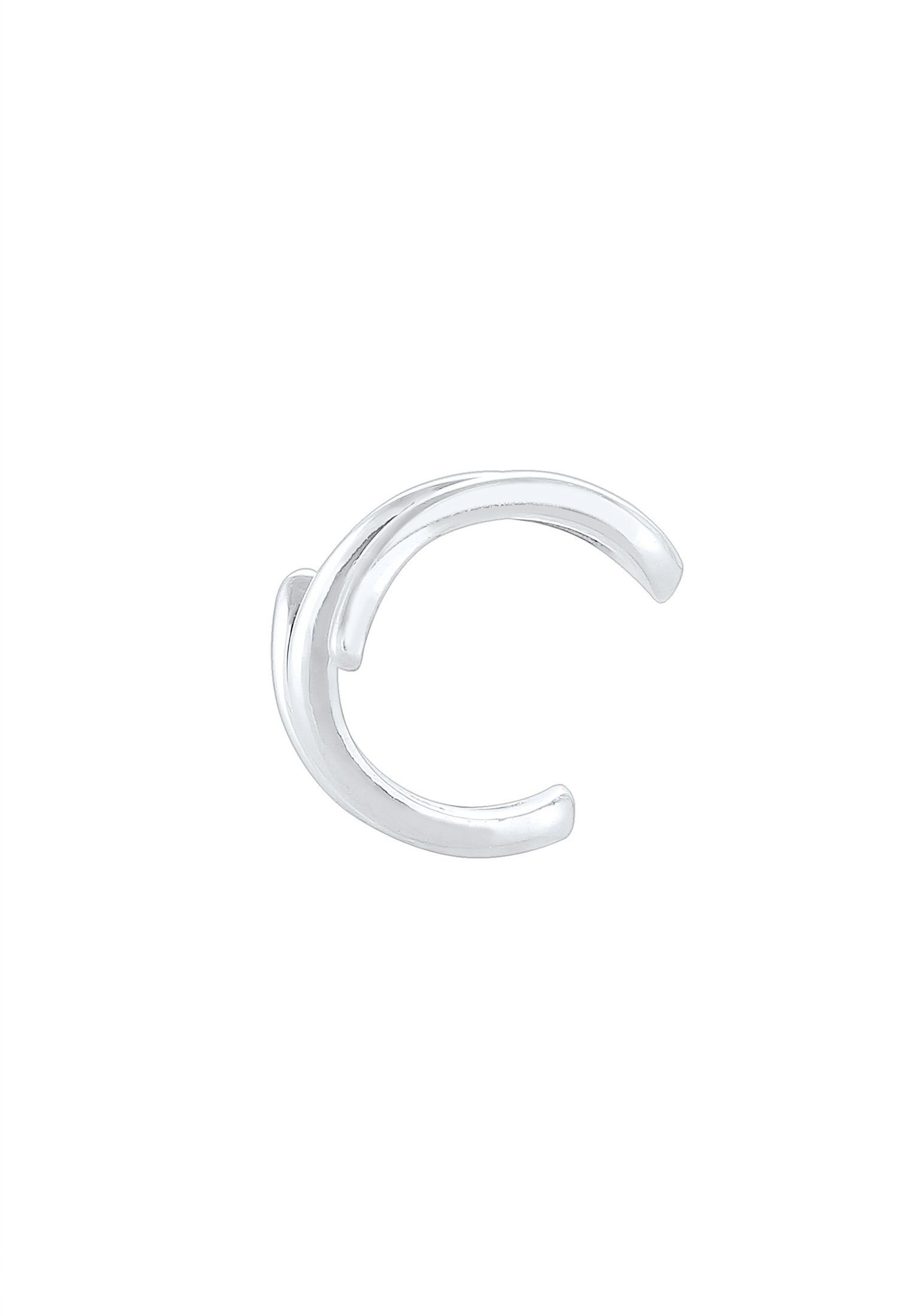 Elli Single-Ohrhaken Earcuff Ohrklemme Welle 925er Silber
