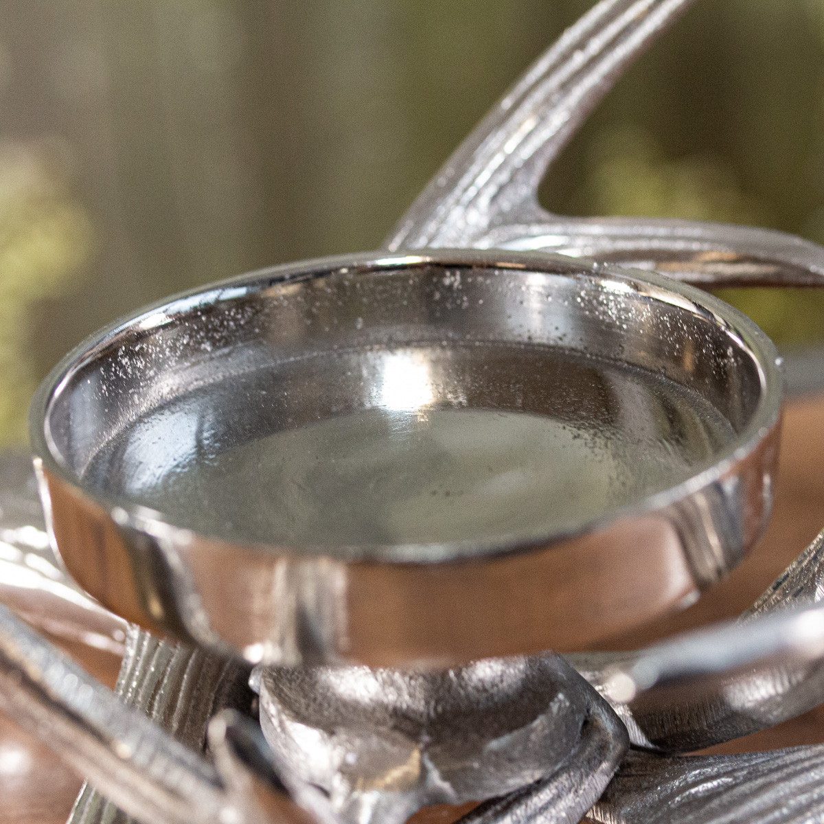 Antikas Wanddekoobjekt Aluminium Kerzenhalter, klein, Elchgeweih, Dekoration