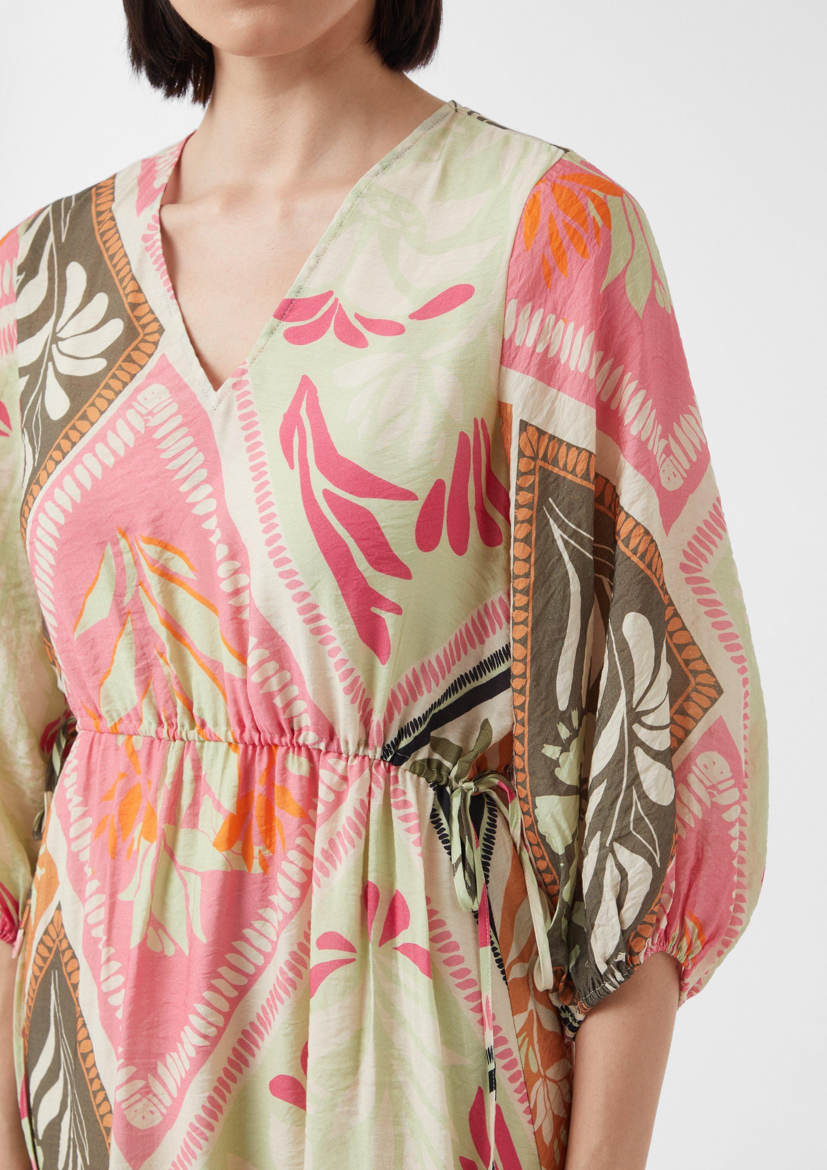 Comma Maxikleid Fließendes Kleid aus Viskosemix günstig online kaufen