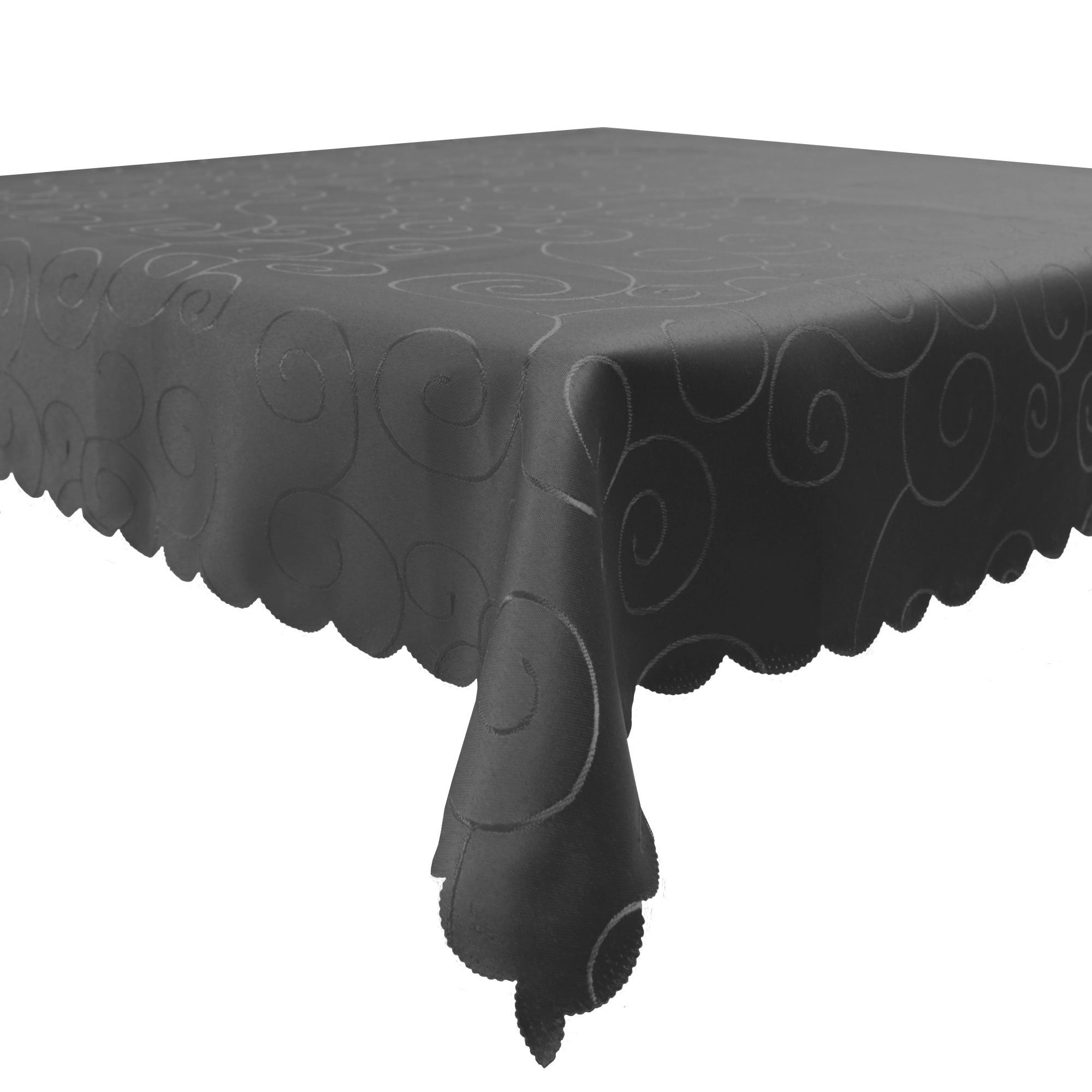 Haus und Deko Tischdecke Tischdecke Damast Ornamente eckig Circle Struktur günstig online kaufen