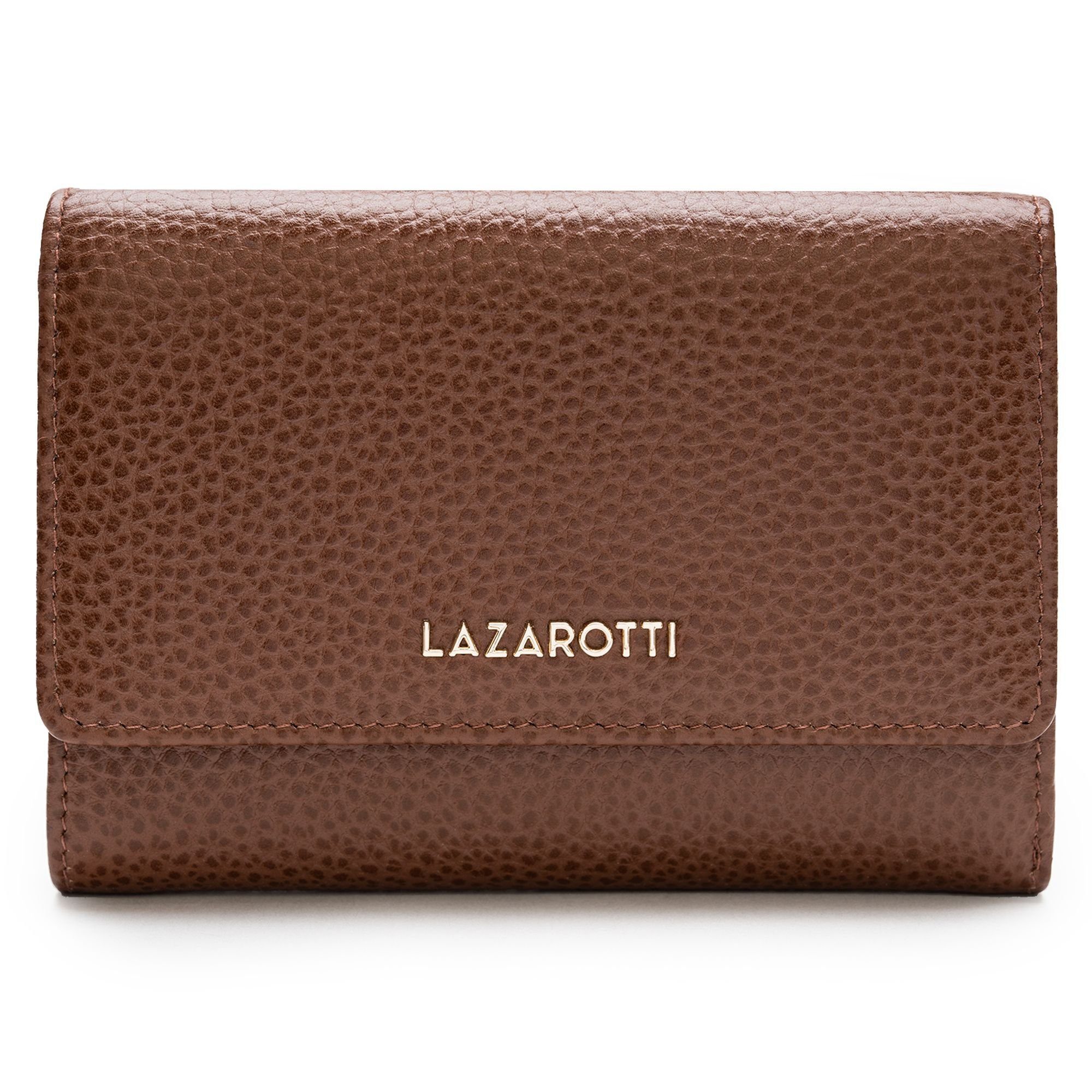 brown Leder Lazarotti Leather, Geldbörse Bologna