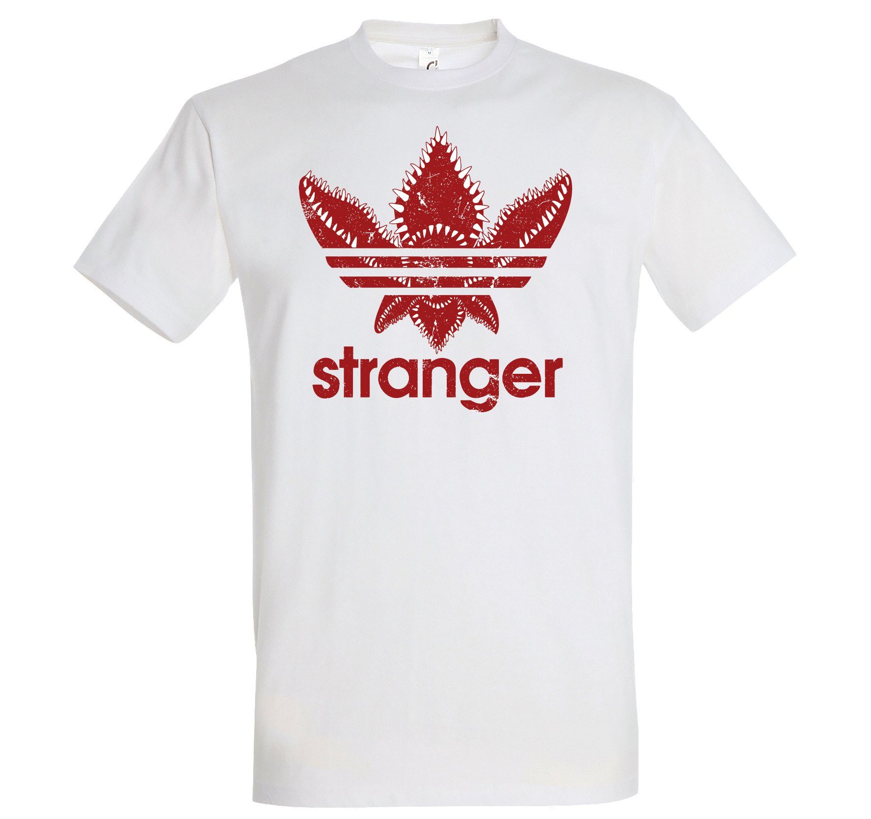 Youth Designz T-Shirt Stranger Herren T-Shirt mit trendigem Frontprint Weiß