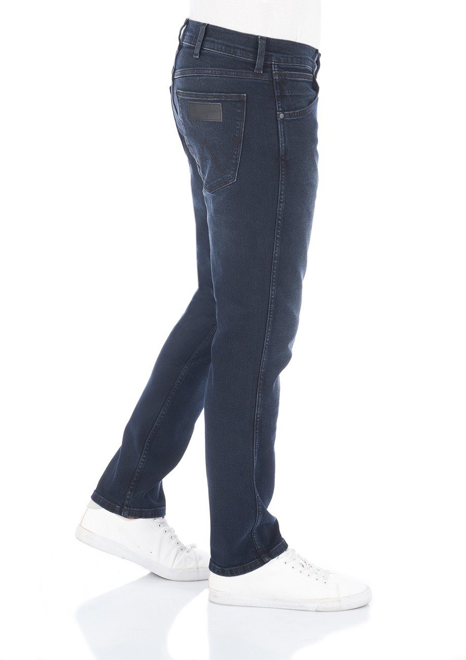 Wrangler Straight-Jeans Herren Jeanshose Greensboro Regular Fit Denim Hose mit Stretch – Bild 3 von 5