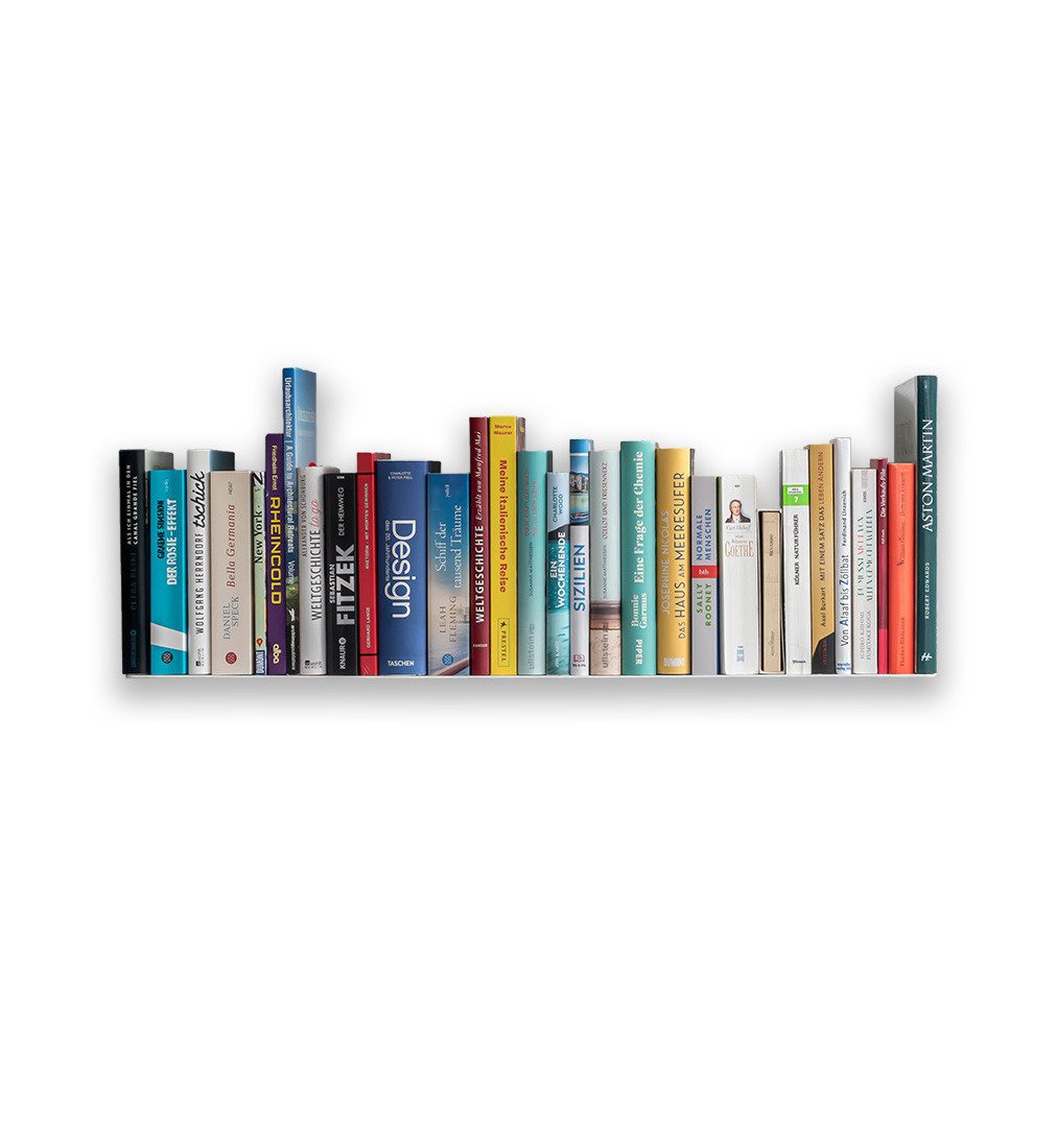 Radius Bücherregal Radius Design - Booksbaum Wandregal horizontal