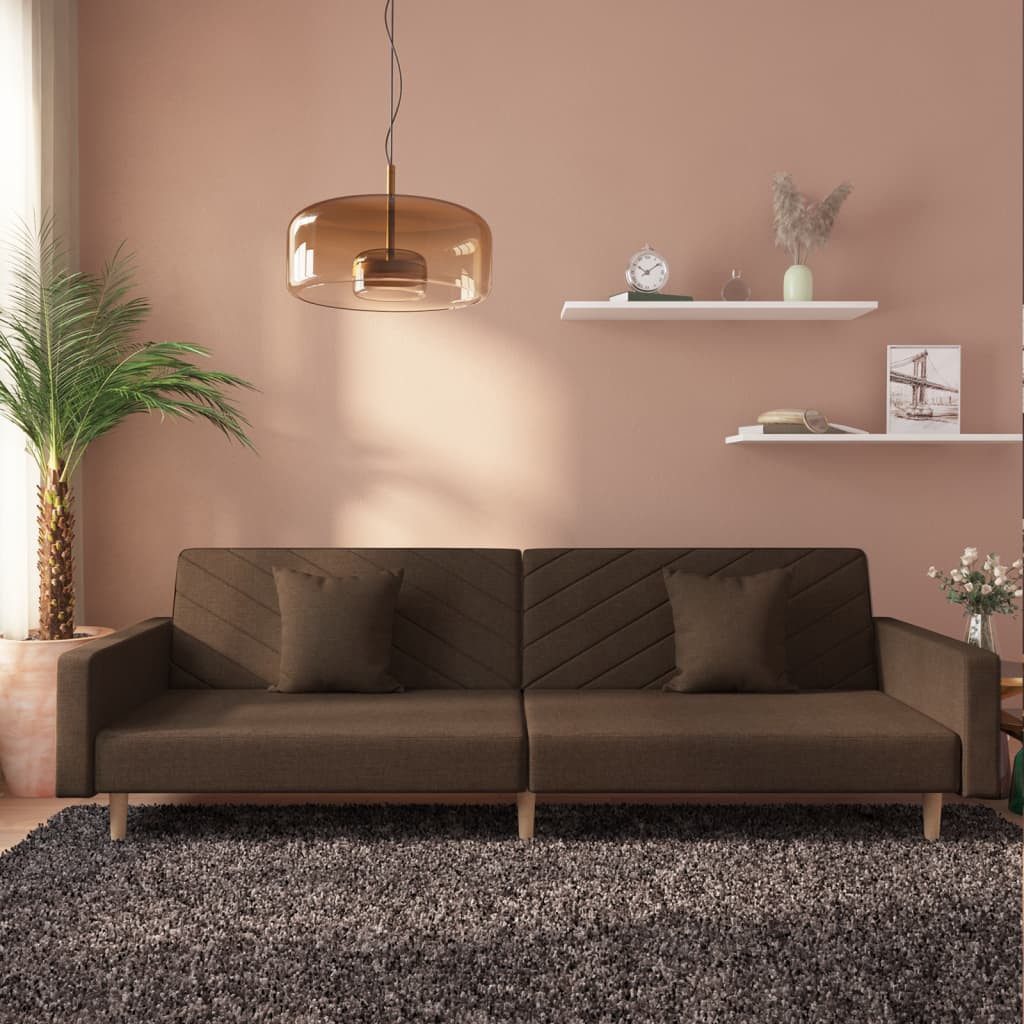 vidaXL Schlafsofa, Sofa 2-Sitzer mit 2 günstig online kaufen