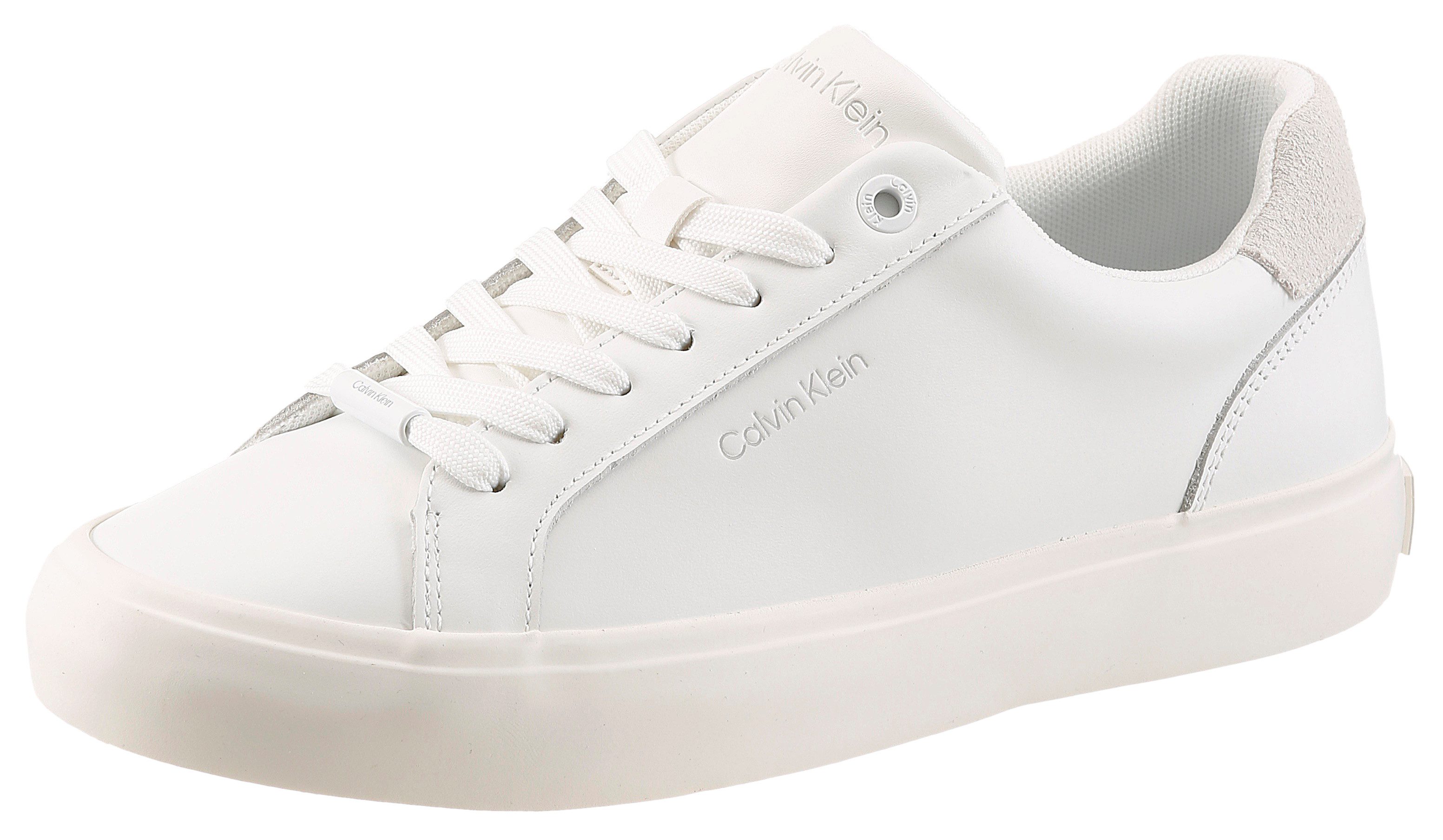 Calvin Klein VULC LACE UP LTH MIX Plateausneaker Casual-Schnürschuh, Freizeitsneaker mit CK-Logo