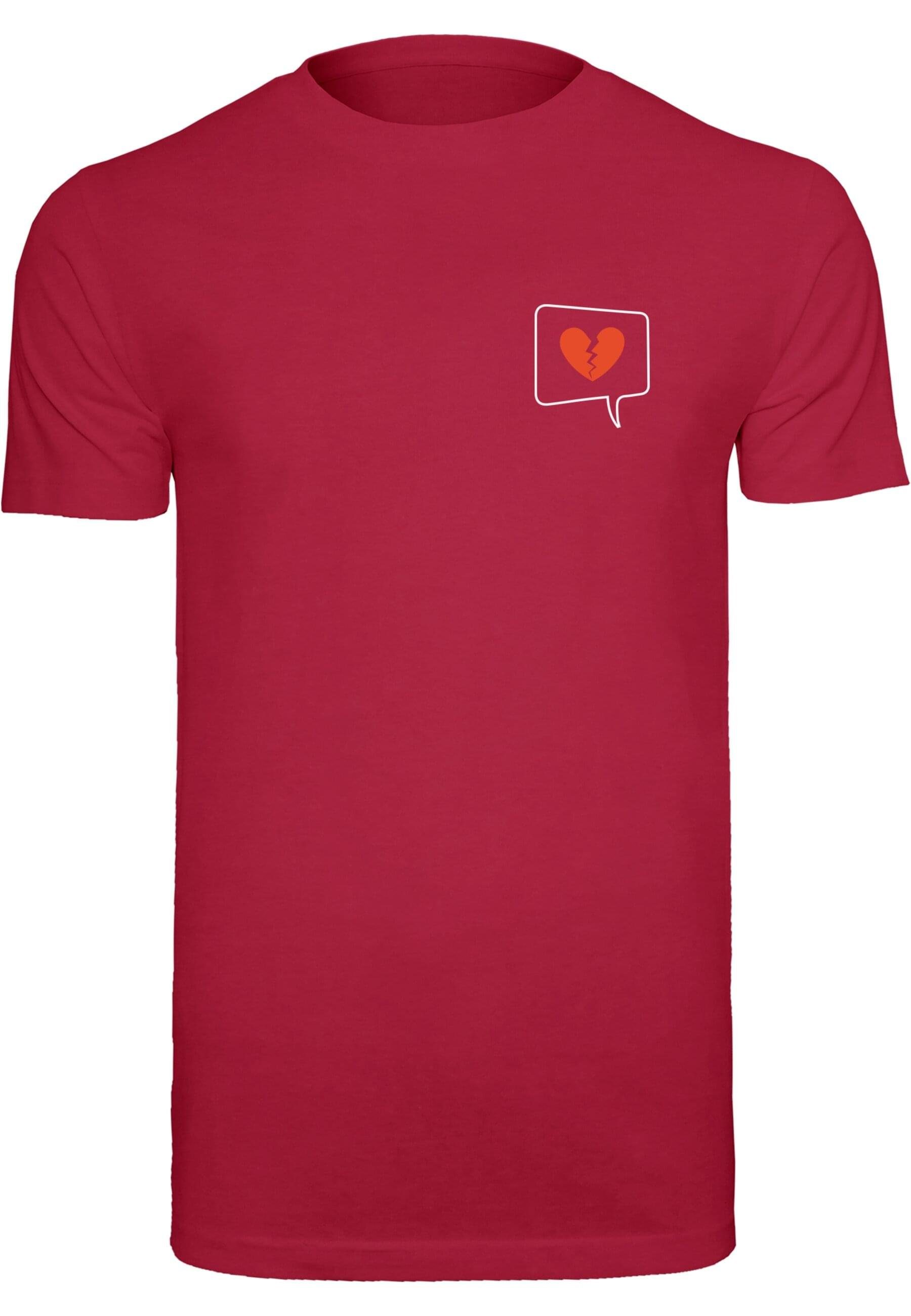 Merchcode T-Shirt Herren Heartbreak X T-Shirt (1-tlg) burgundy
