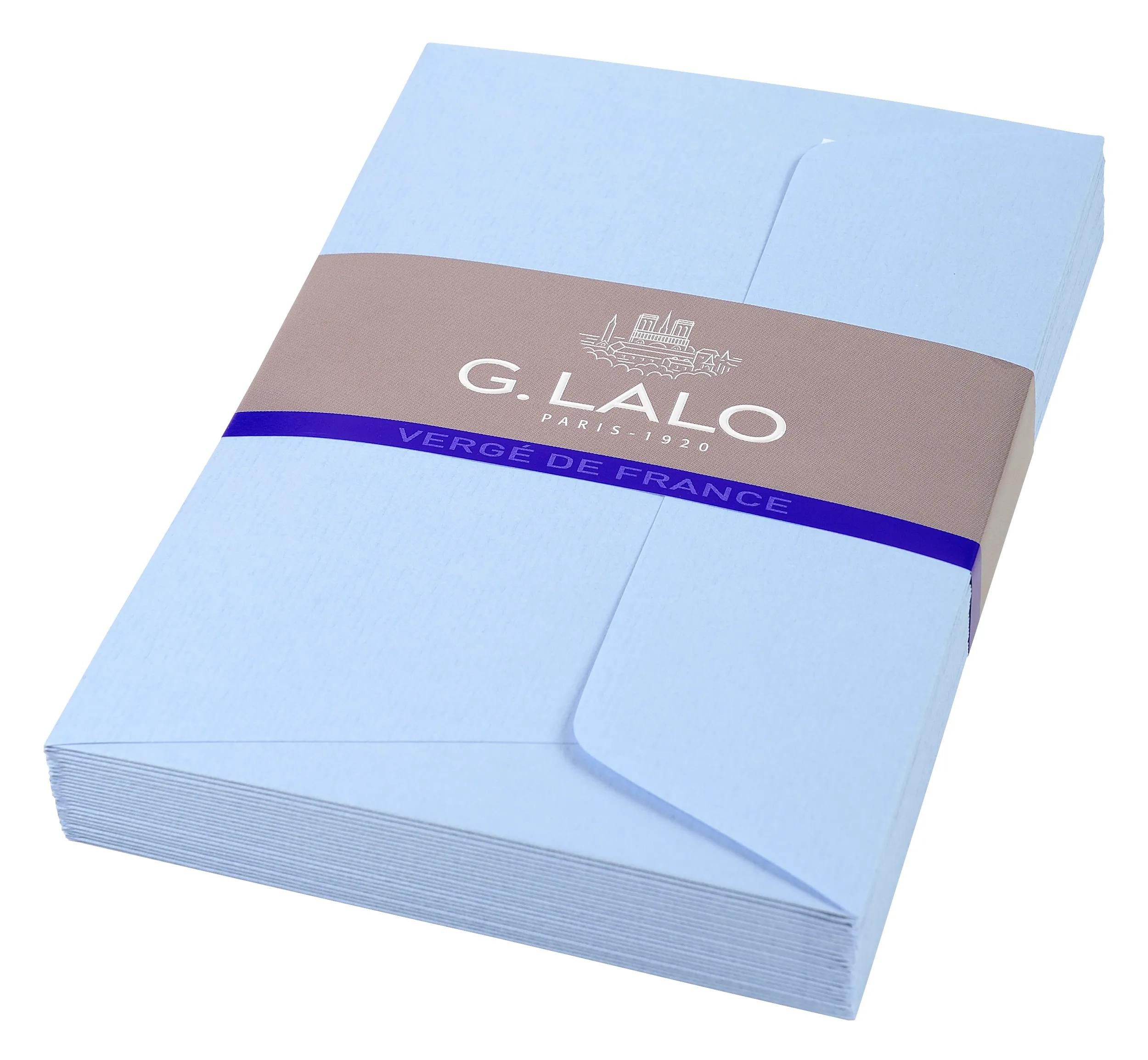 G.Lalo Briefumschlag 10x Packung 25 Umschlägen selbstklebend, 107x152mm - Blau 52102L, Umschlag