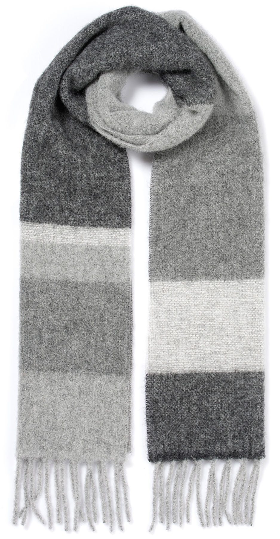 Cinque Strickschal ASTER, aus kuschelweichem Materialmix, Streifenoptik, ma günstig online kaufen