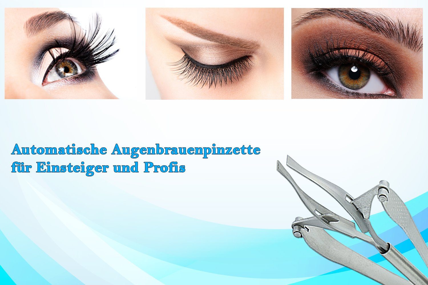 SMI Augenbrauenpinzette Augenbrauen pinzette automatisch haarpinzette augenbrauen zupfen, gerade