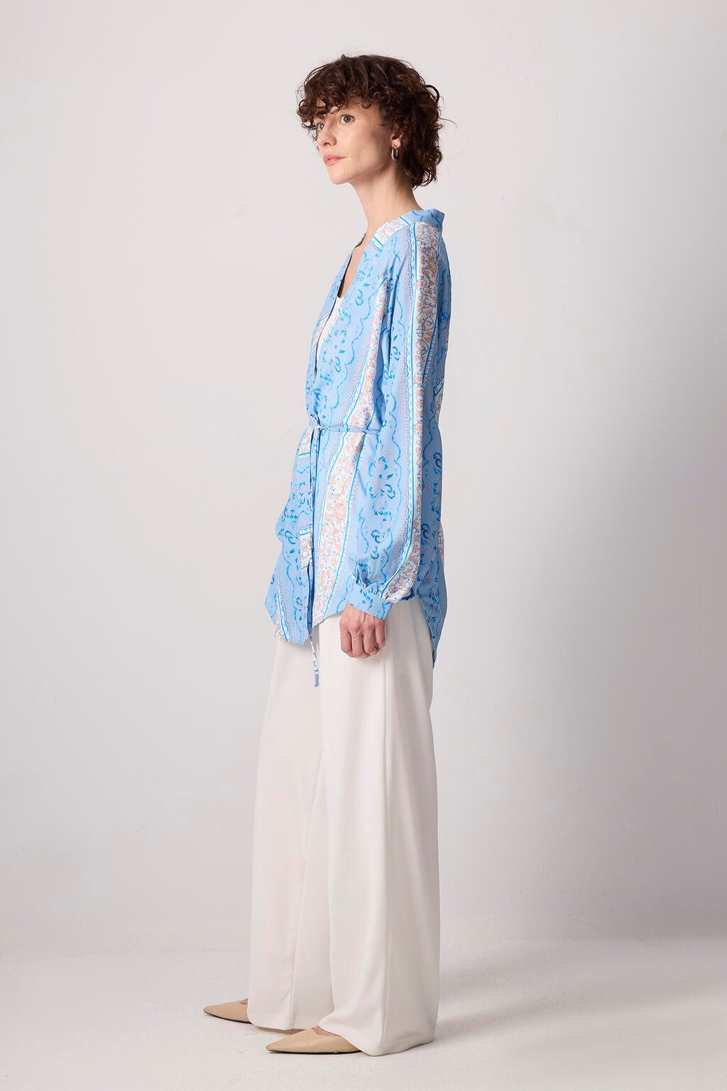 touche prive Maxikleid Gemusterter Oversize-Kimono