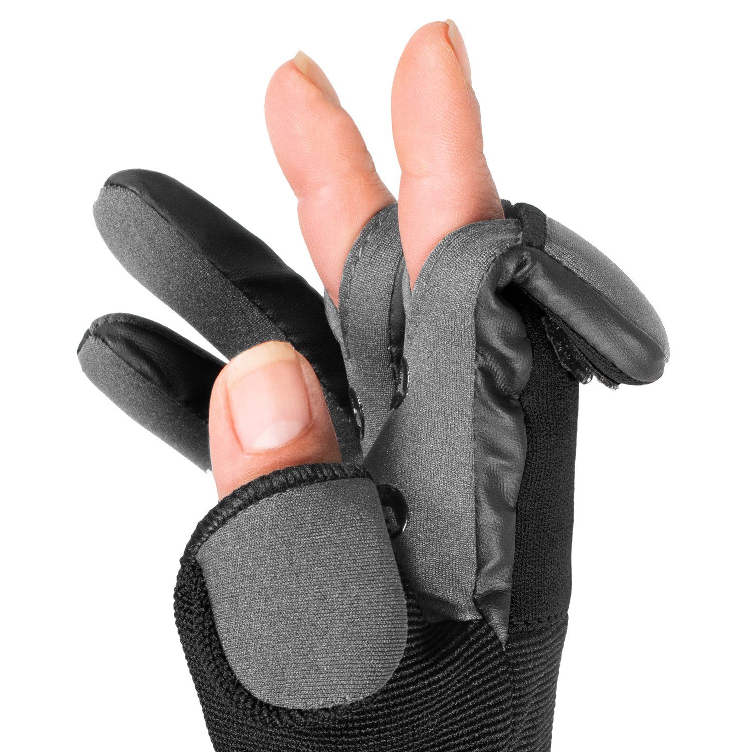 Handschuhe Arapaima Equipment Angeln Schwarz Angelhandschuhe Fishing wizard Neopren (Paar)