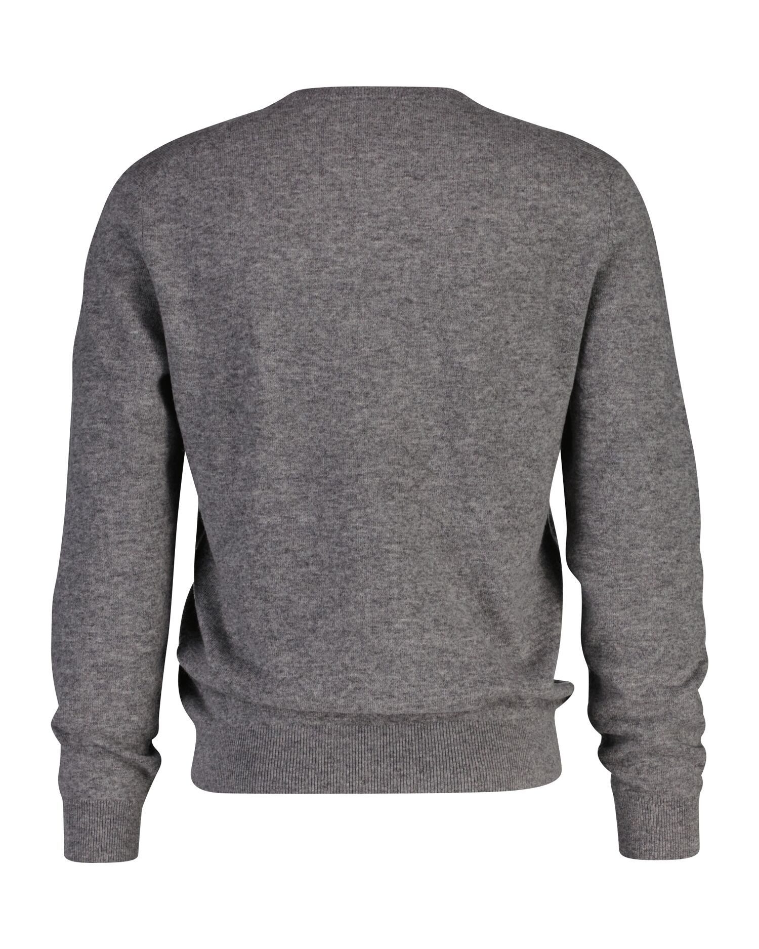Gant V-Ausschnitt-Pullover EXTRAFINE LAMBSWOOL V-NECK mit Logostickerei günstig online kaufen