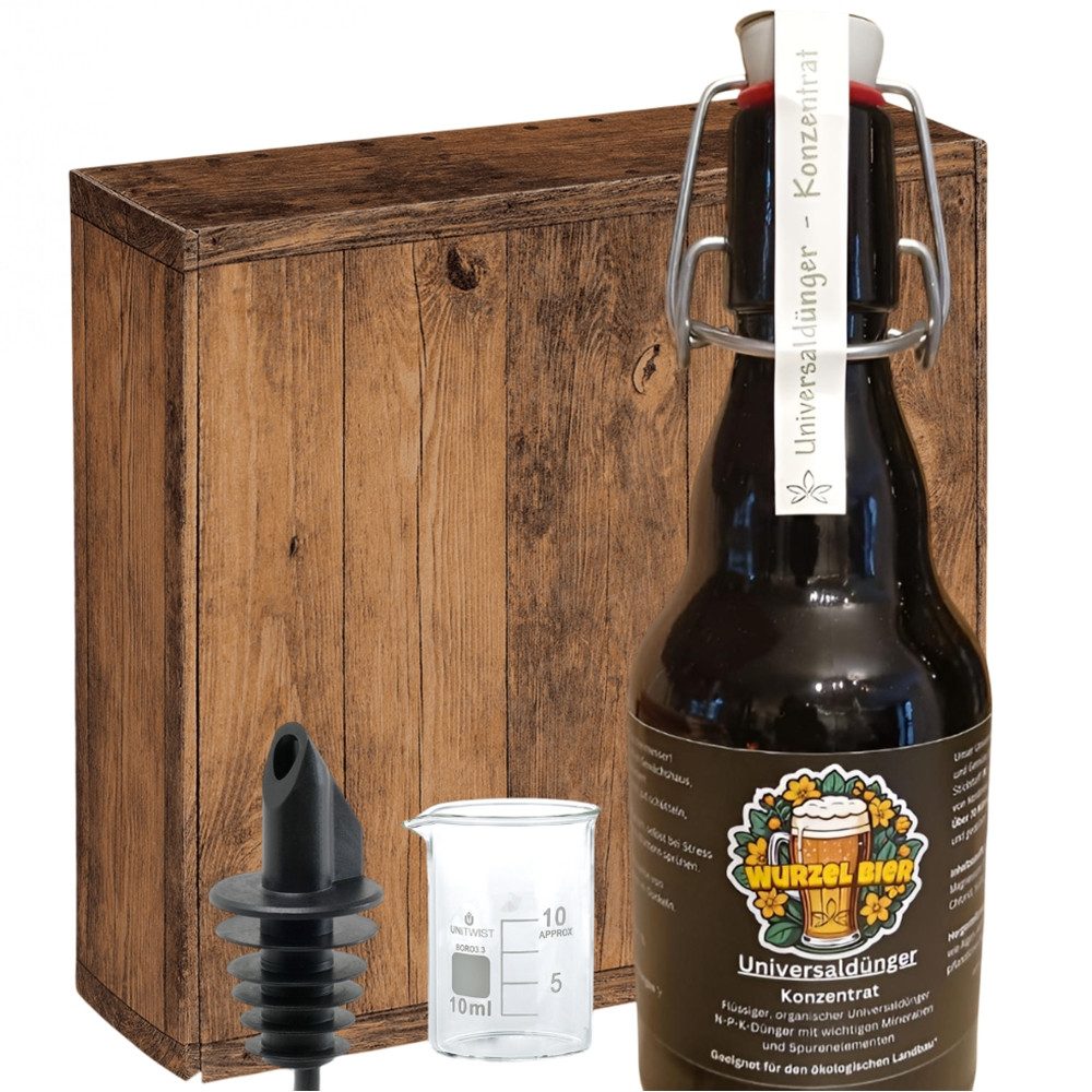 The Happy Cannabis Universaldünger Wurzel Bier organischer Universaldünger - Konzentrat - Geschenkidee, Organischer Flüssigdünger für alle Pflanzen geeignet