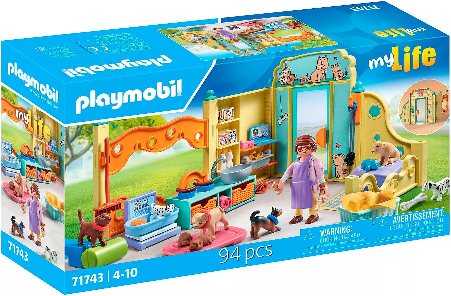 Playmobil® Welpenhaus (71743), Playmobil My Life Konstruktions-Spielset, (9 günstig online kaufen