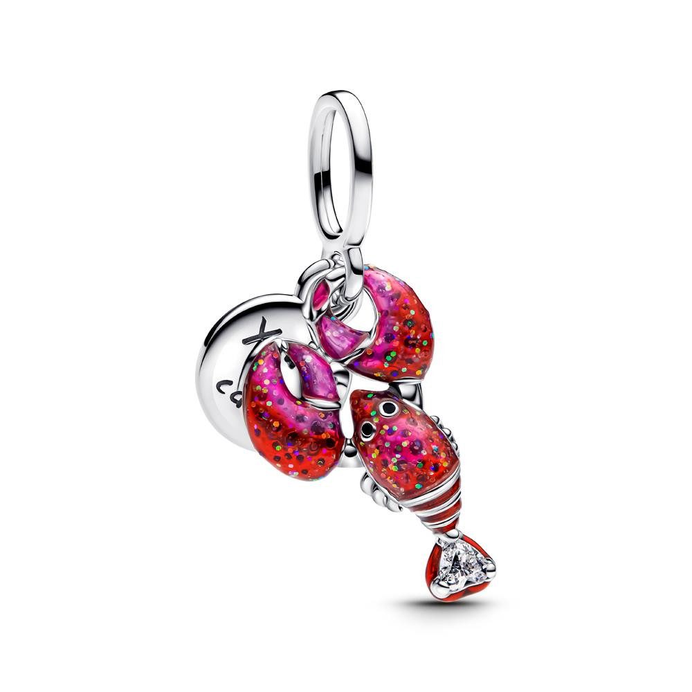 Charm-Einhänger Charm-Anhänger Hummer, Moments, Sterlingsilber, Emaille von PANDORA