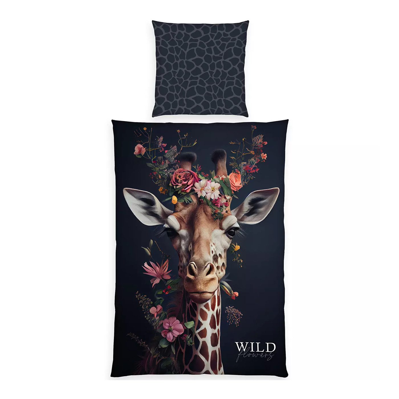 Herding Bettwäsche Bettwäsche Wild Flowers Giraffe Animalprint 100% Baumwol günstig online kaufen