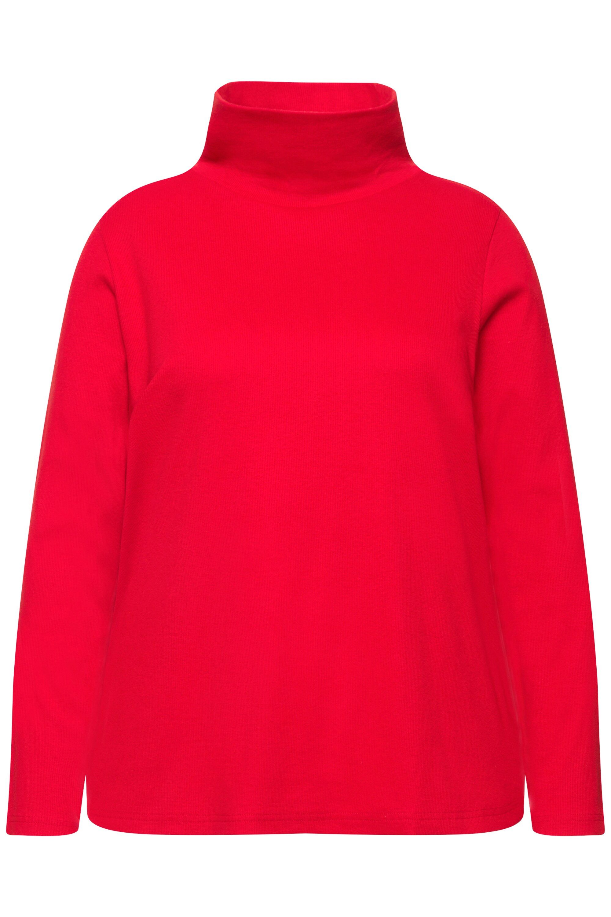 Ulla Popken T-Shirt Shirt Rollkragen Classic Langarm günstig online kaufen