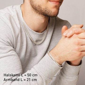 trendor Gliederarmband 925 Silber Fuchsschwanzkette Breite 5,6 mm