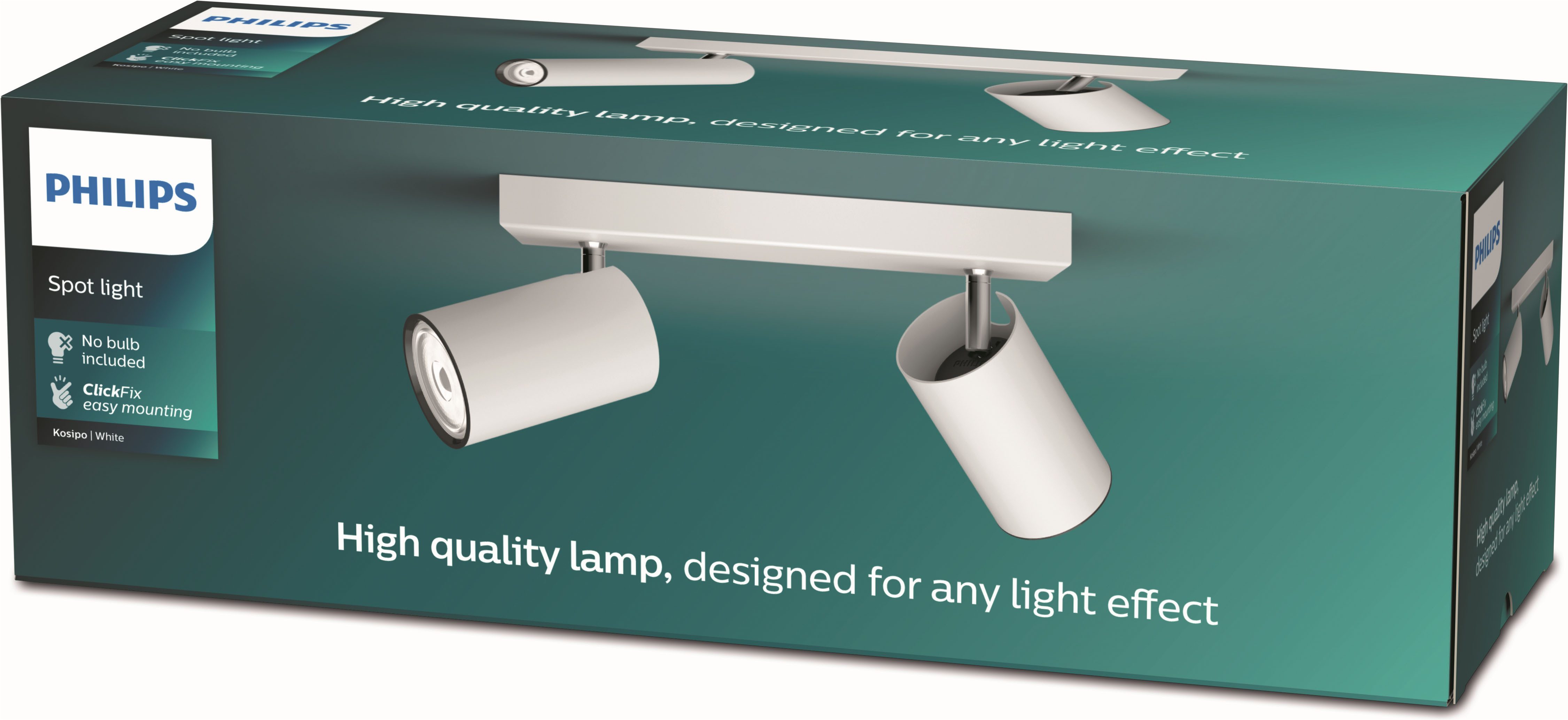Philips Deckenspot myLiving Kosipo 1flg., 1x5,5W, Weiß, ohne Leuchtmittel