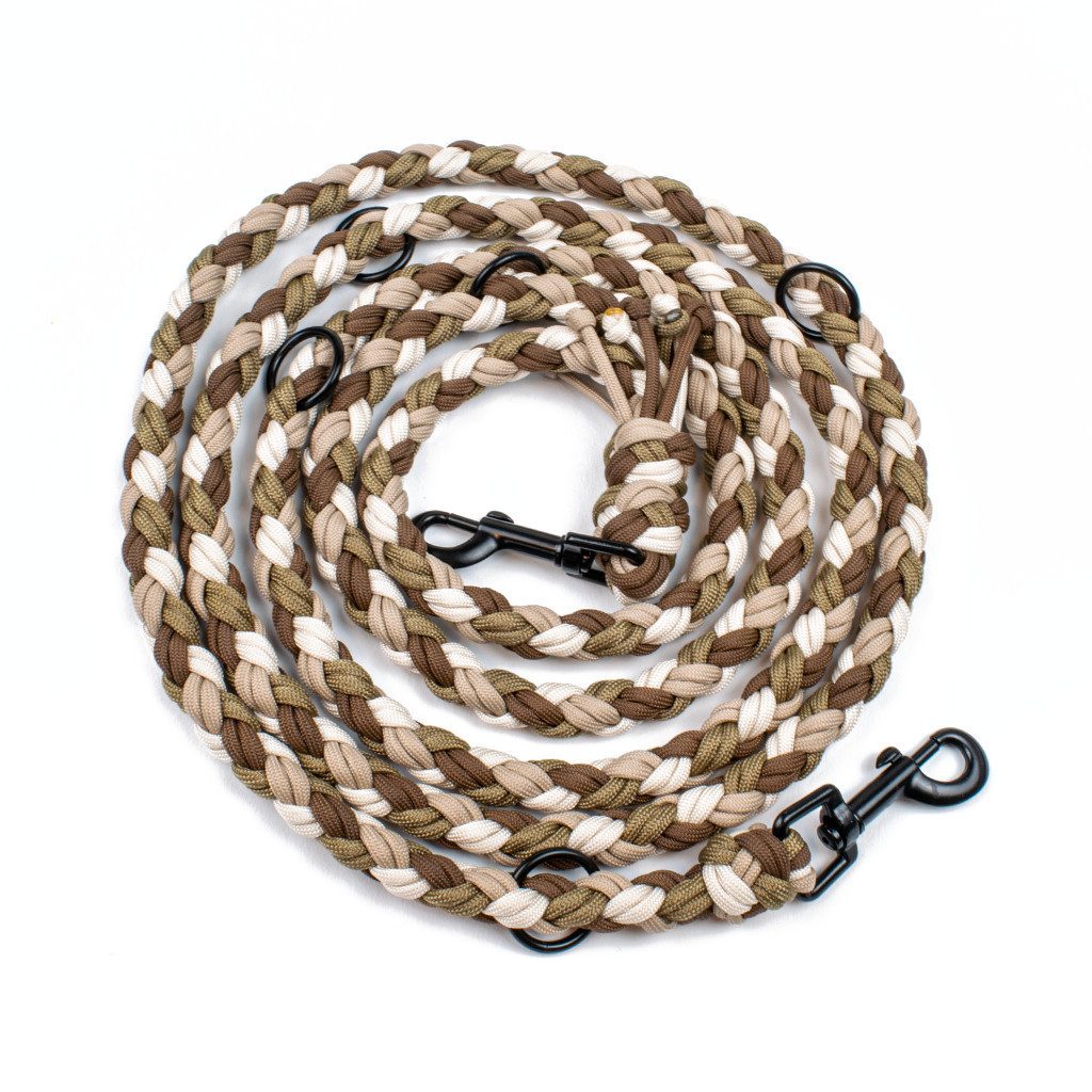 Tierluxe Hundeleine Natur, Paracord, Handgemacht