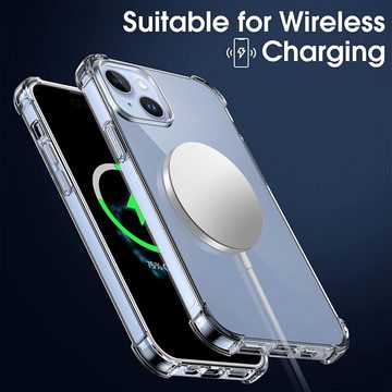 CoolGadget Handyhülle Anti Shock Rugged Case für Apple iPhone 14 6,1 Zoll, Slim Cover Kantenschutz Schutzhülle für iPhone 14 Hülle Transparent