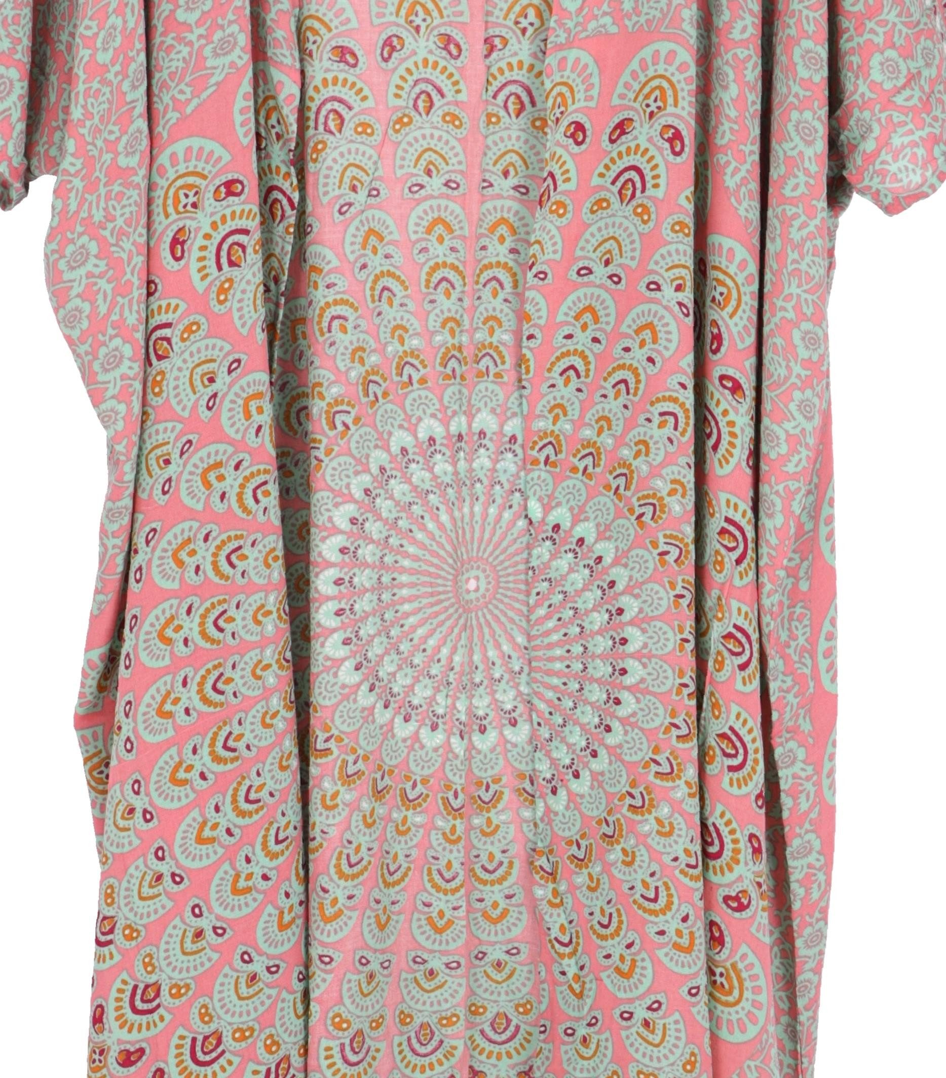 Guru-Shop Kimono Leichter Sommer Kimono, Umhang, Strandkleid mit.., alternative Bekleidung