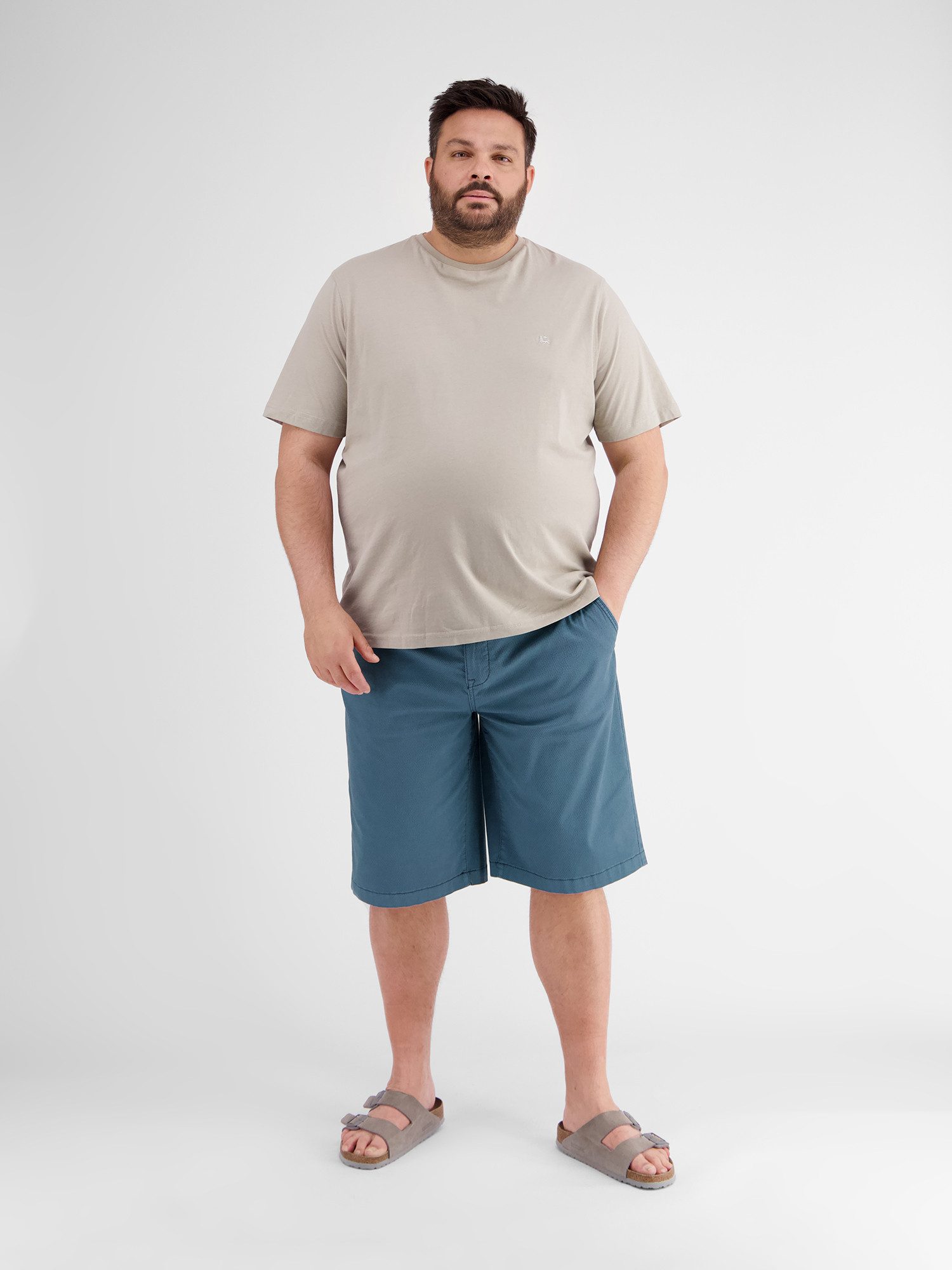Lerros Bermudas Chino-Bermuda mit Gürtel, in Großen Größen (Set)