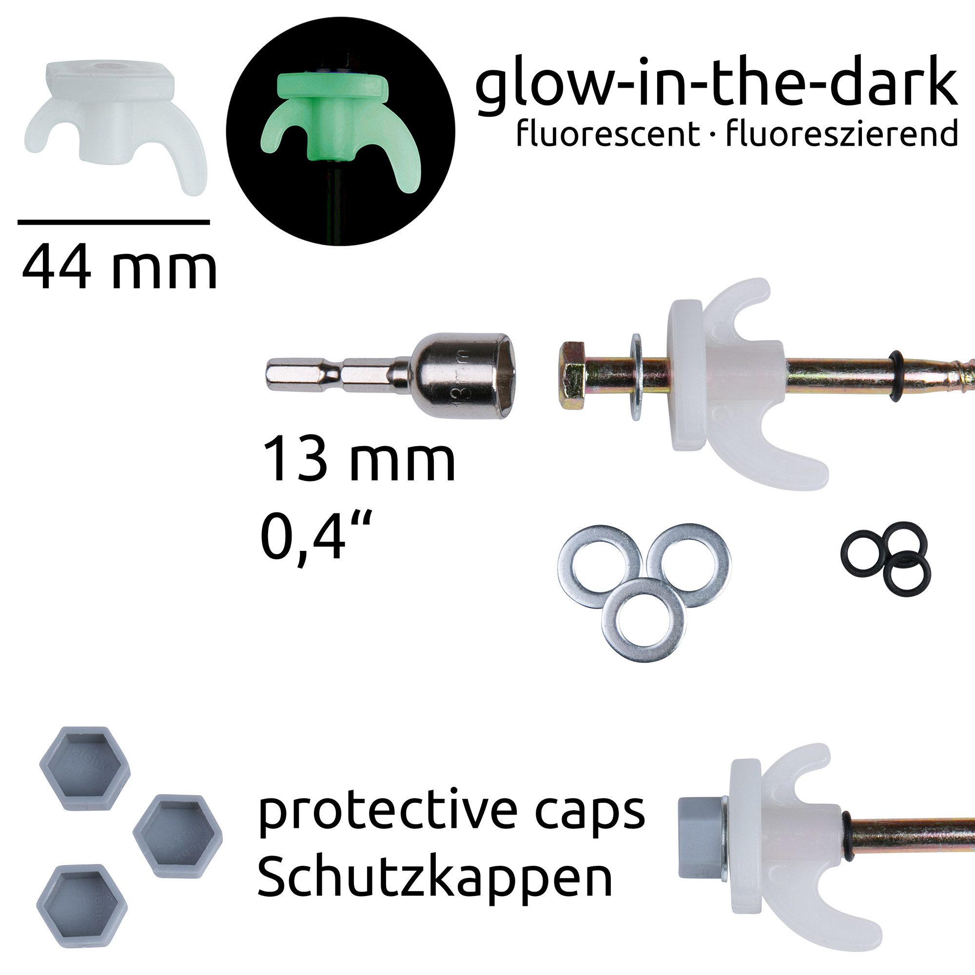 yourGEAR Zelthering your GEAR Screw 200 - 15 robuste Zeltheringe mit Gewinde aus Stahl