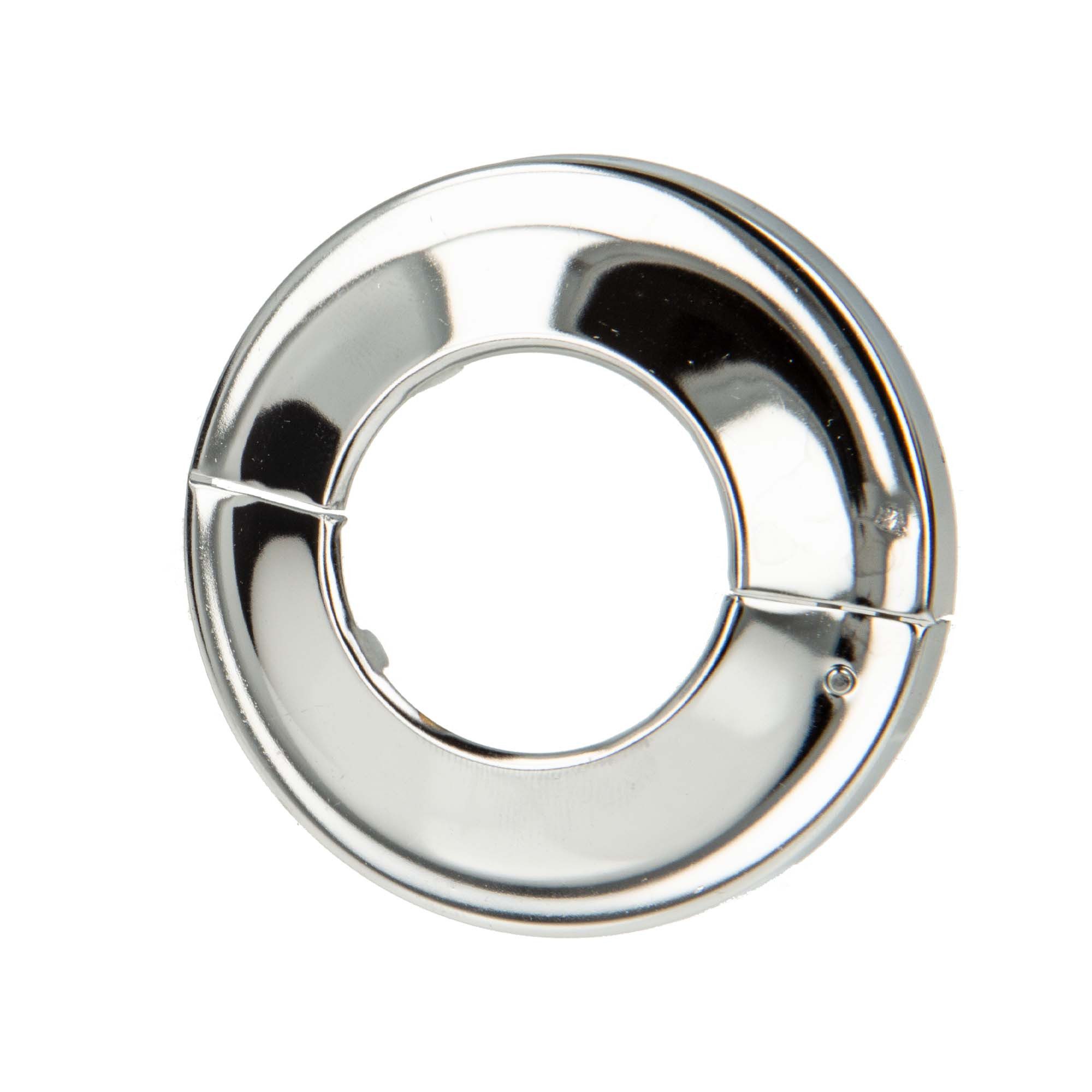 tecuro Badarmatur Scharnierrosette - Messing verchromt