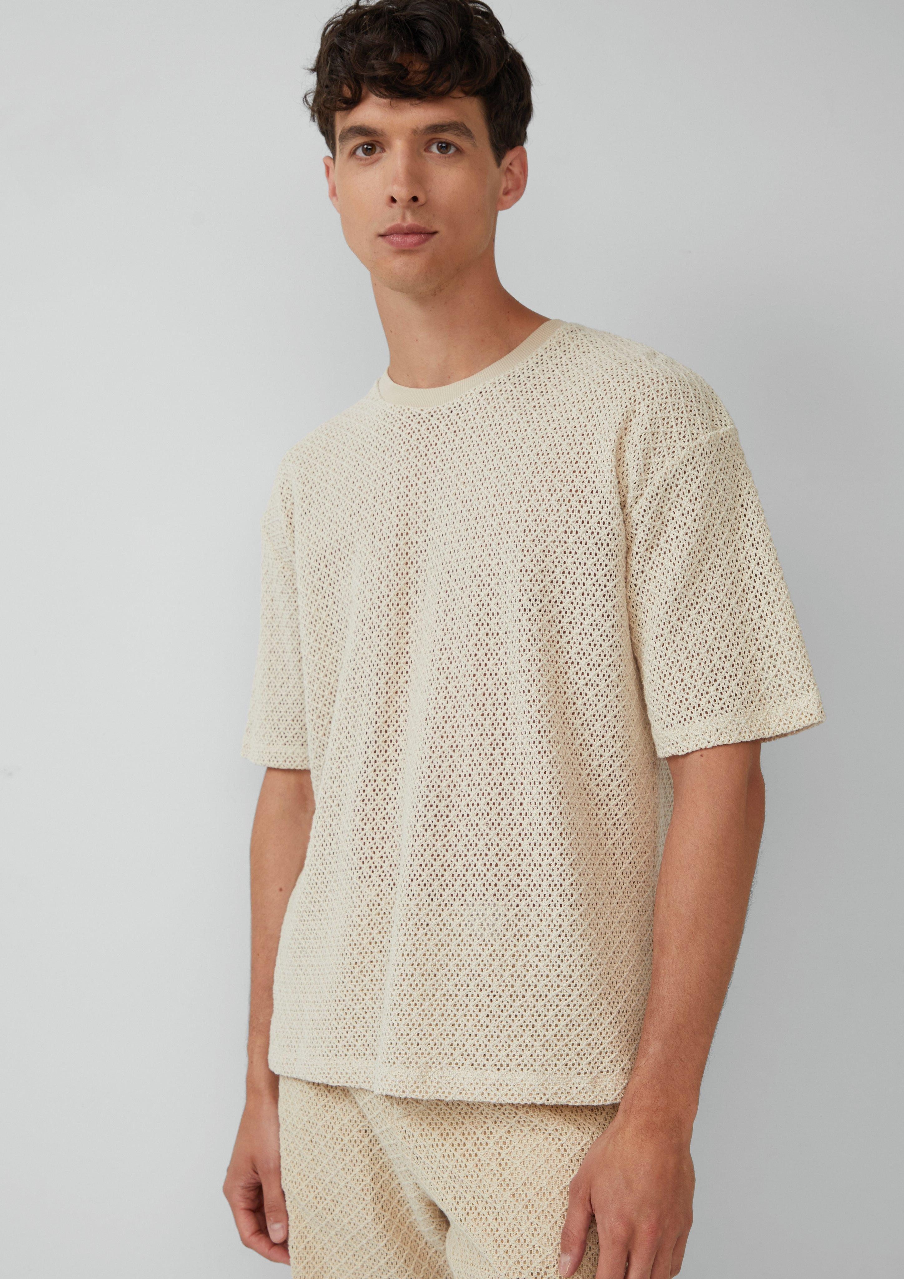 s.Oliver BLACK LABEL Kurzarmshirt Häkel-T-Shirt im günstig online kaufen