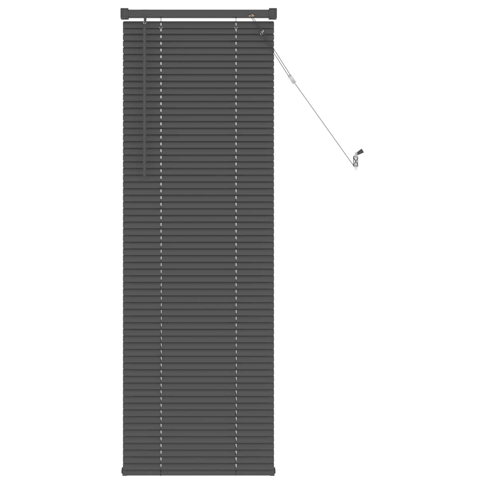 Rollo Venetianer Jalousie Verstellbar Silber Grau 150 x 40 cm PVC, vidaXL