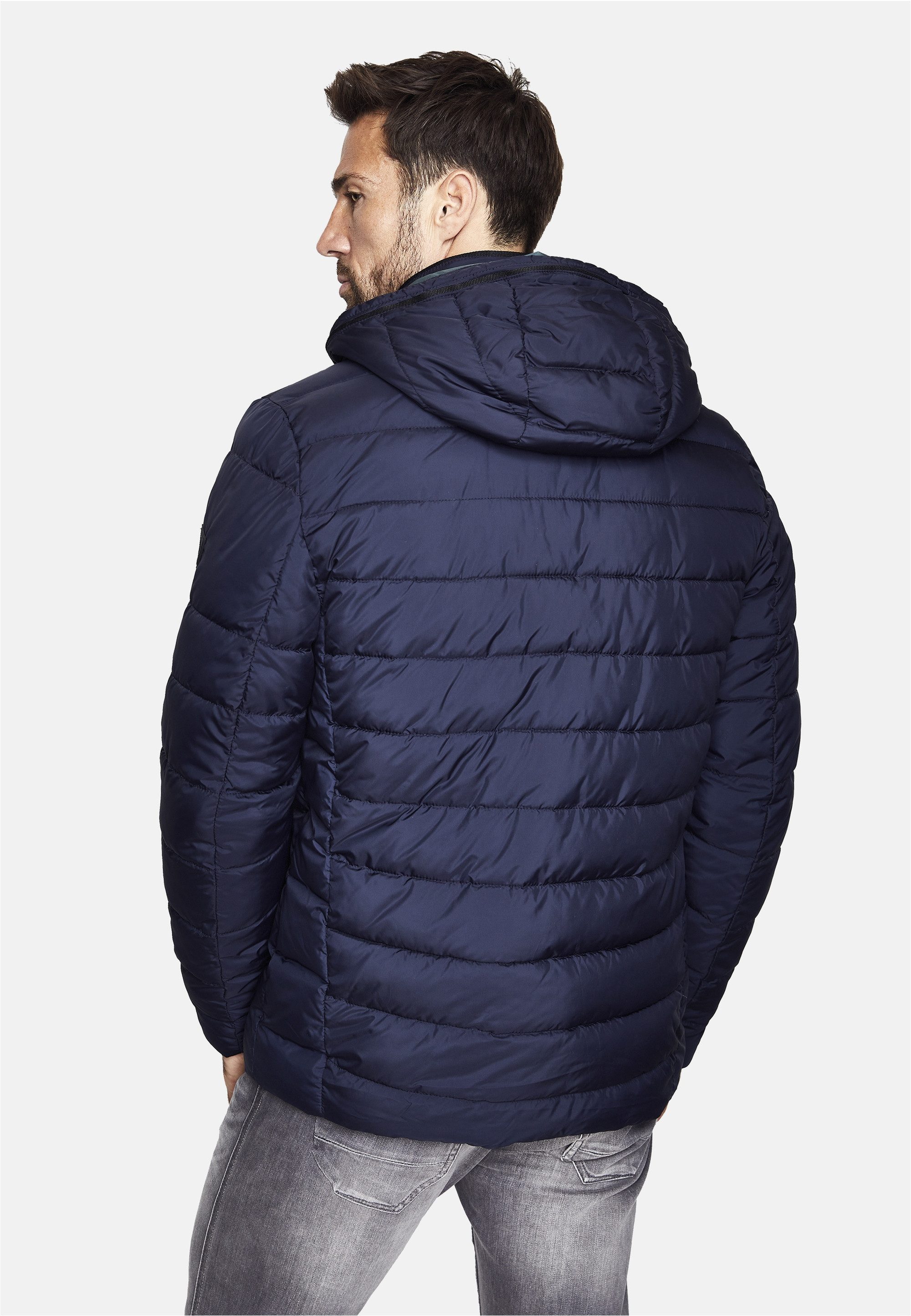 New Canadian Steppjacke Lightwear-Stepp Jacke mit abnehmbarer Kapuze