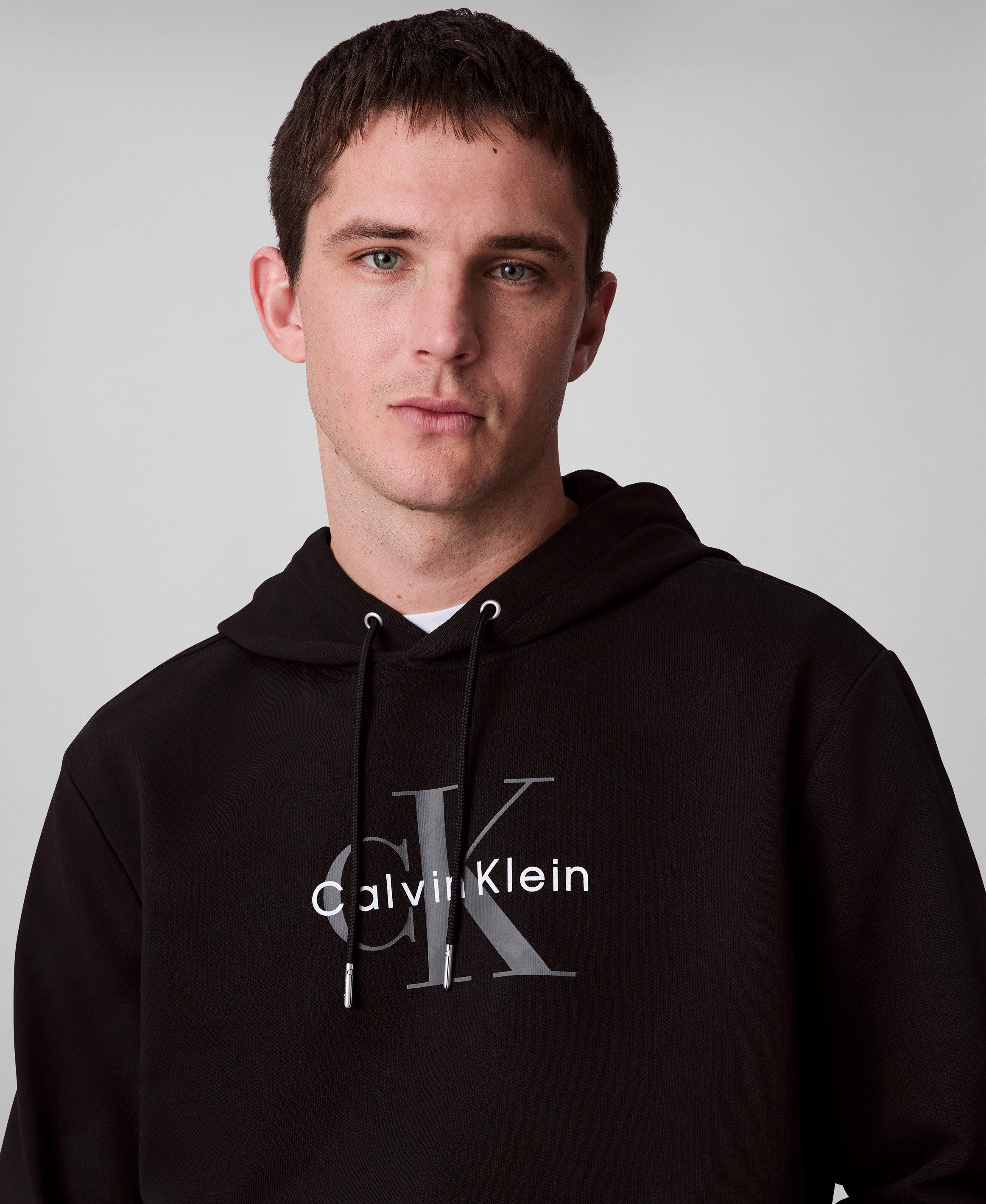 Calvin Klein Jeans Kapuzensweatshirt 400GSM TERRY MONOLOGO HOODIE Mit Rundhalsausschnitt