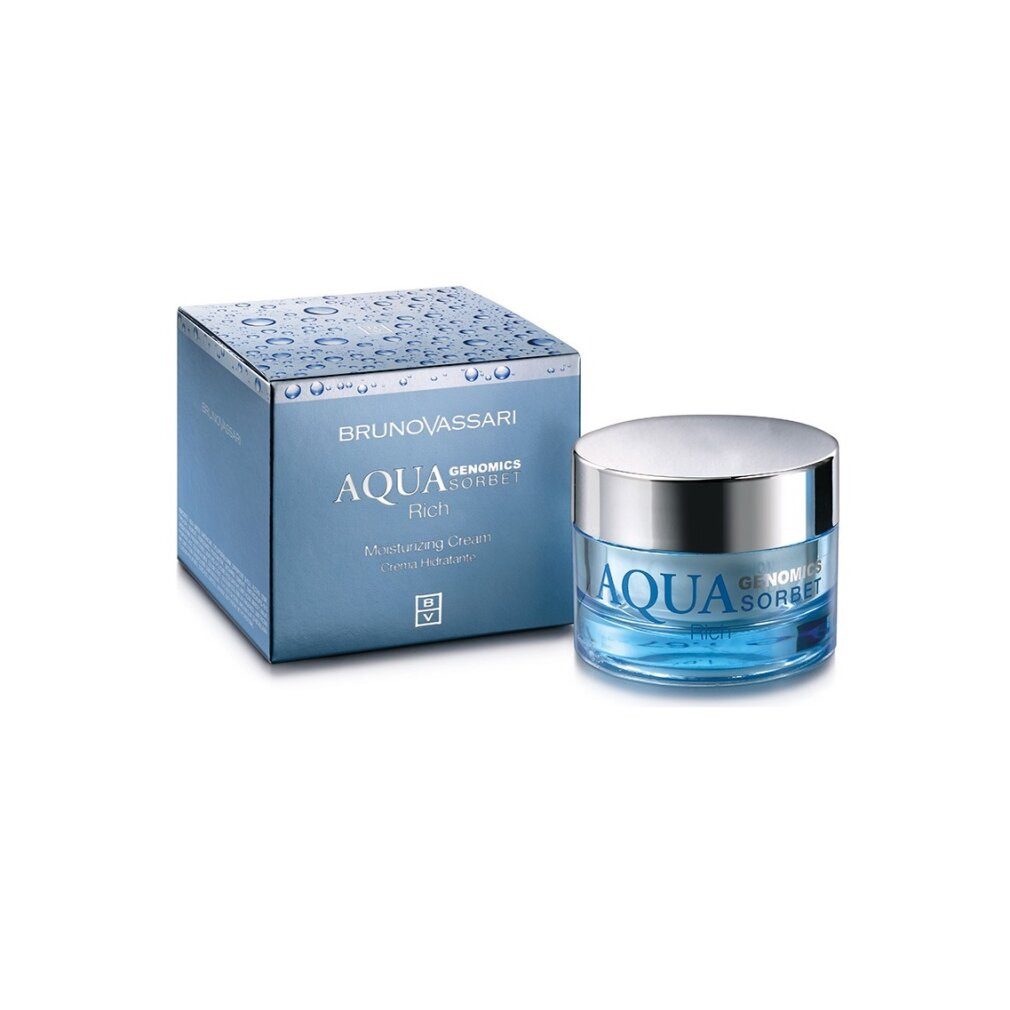 Bruno Vassari Tagescreme, Aqua Genomics Sorbet, Hydrating, Rich Cream, For Face, 50ml