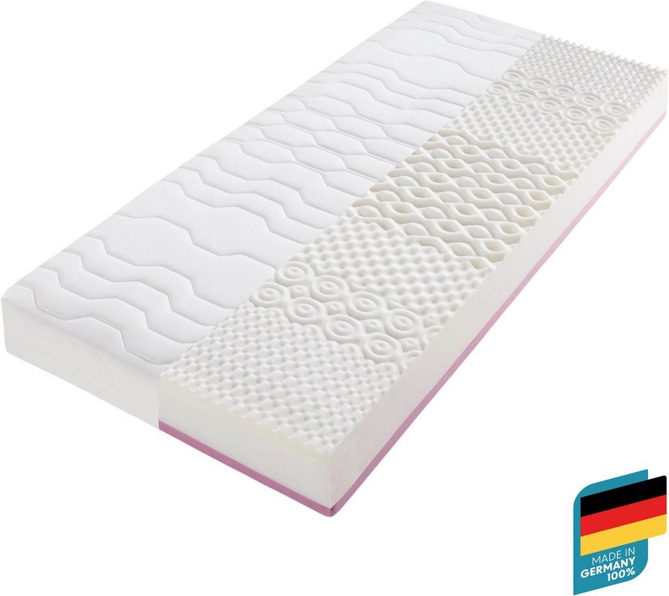 Taschenfederkernmatratze »TFK First Quality«, Breckle, 24 cm hoch, 1000 Federn, 7-Zonen Taschenfederkernmatratze, ein Plus an Komfort und Design,…