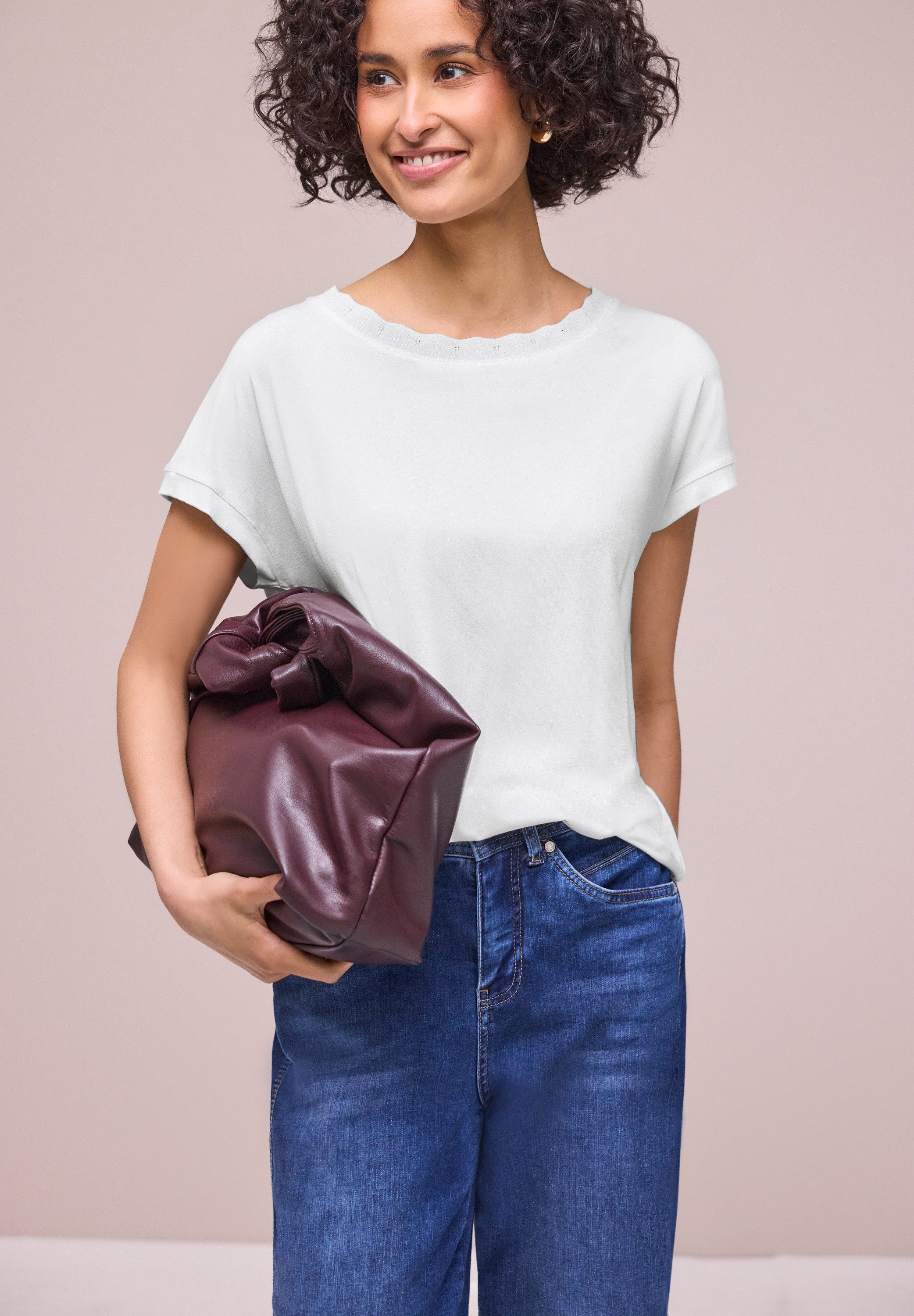STREET ONE Shirttop mit Deko-Tape