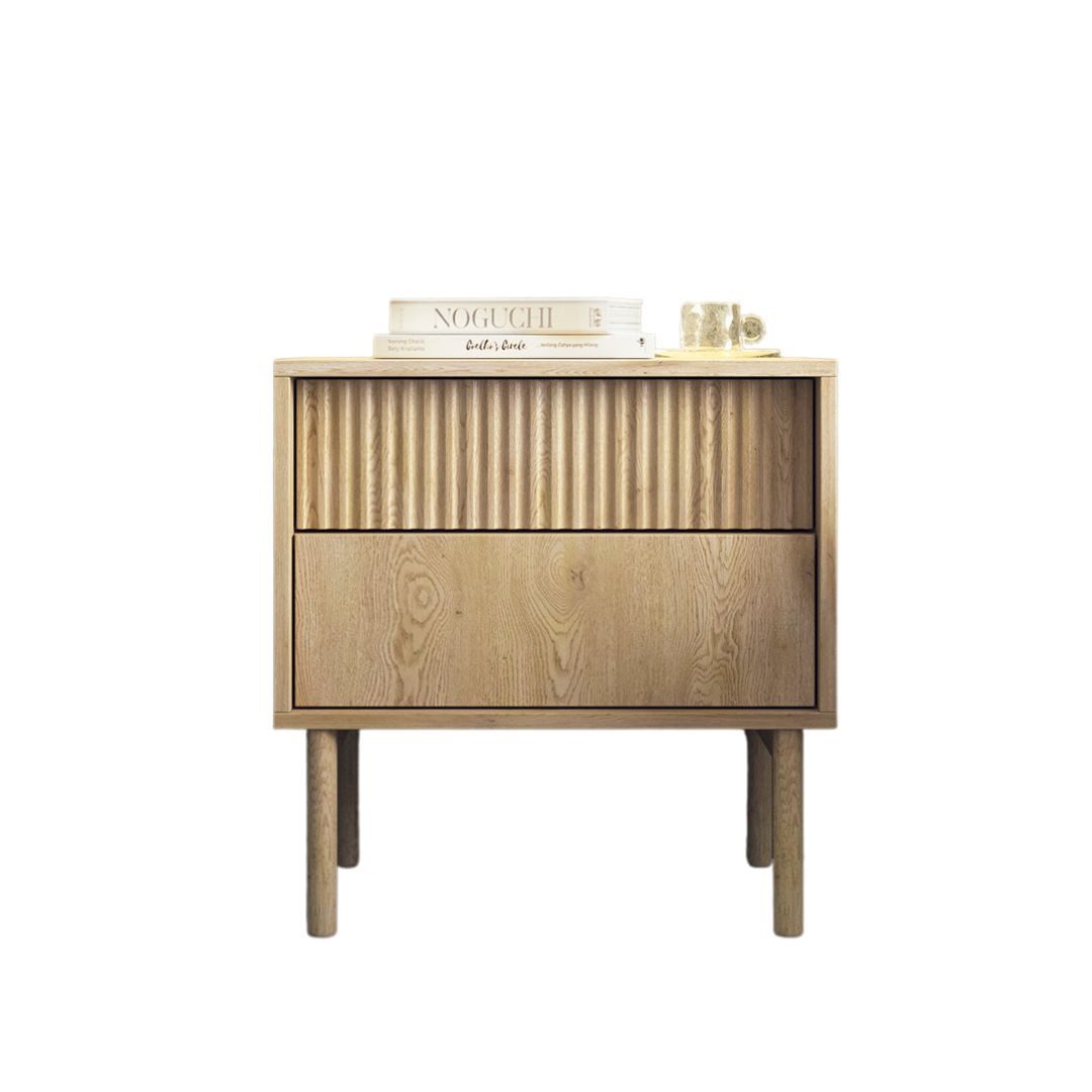 Compleo Nachttisch mit Schublade, Scandi design, Eiche cremona KOMO