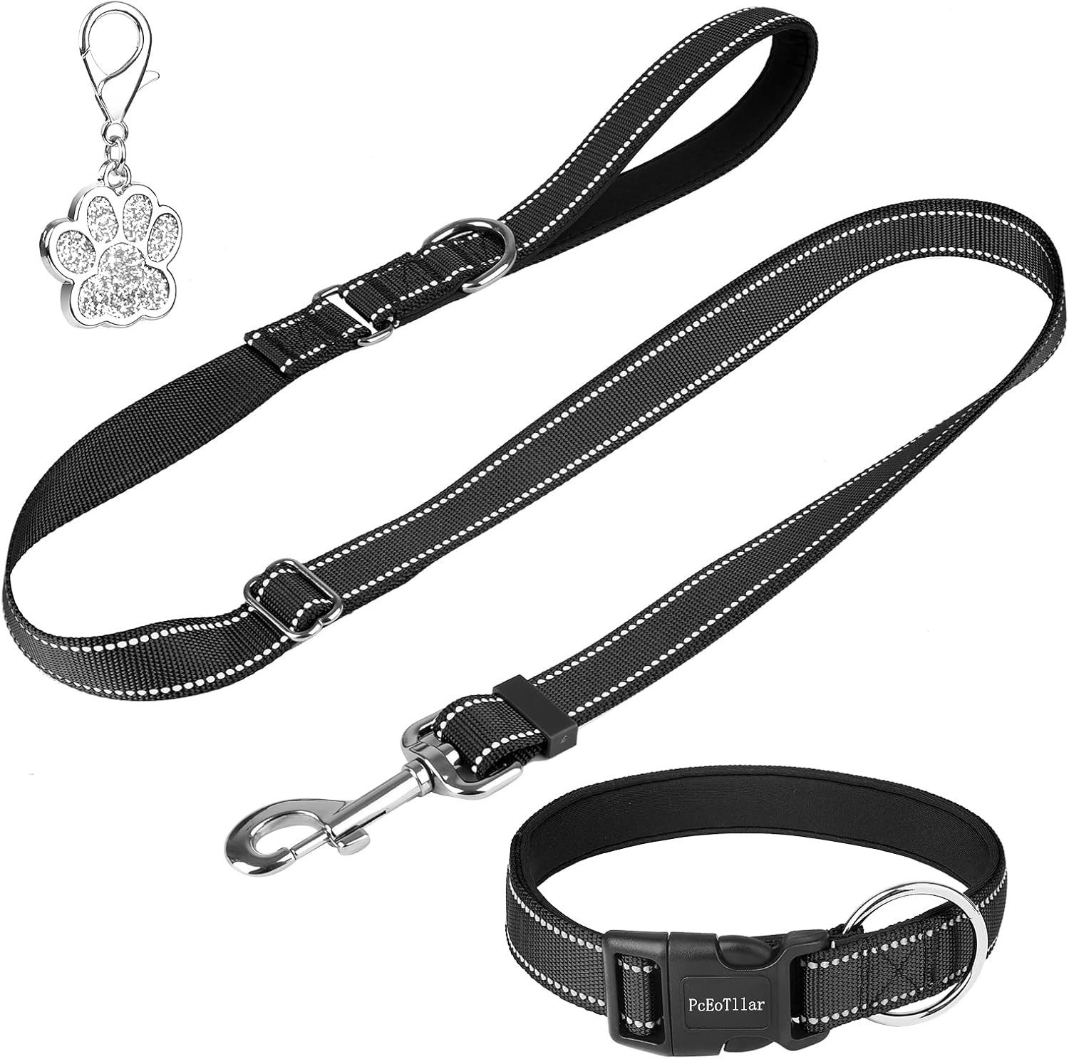 LA CUTE Hundeleine Hundehalsband & Leine Set reflektierend, gepolstert, ver günstig online kaufen
