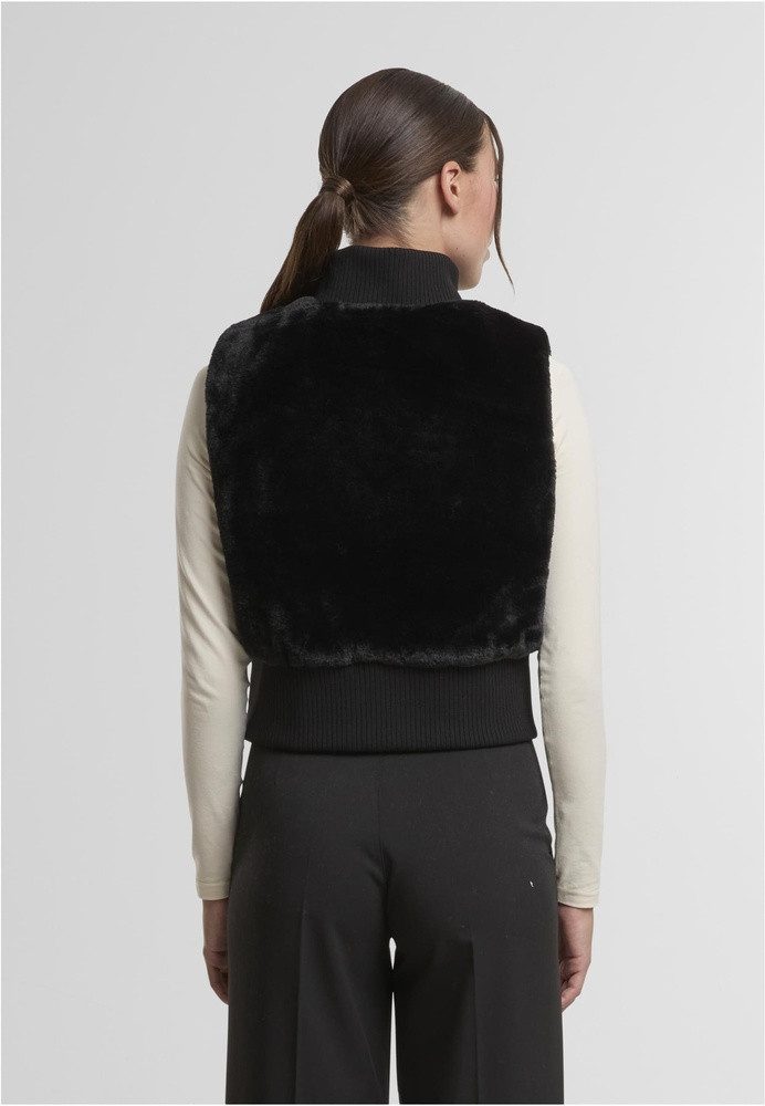 URBAN CLASSICS Sweatweste Ladies Cropped Faux Fur Vest günstig online kaufen