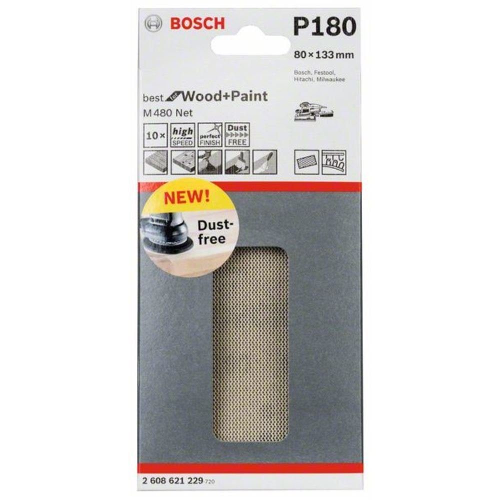 BOSCH Schleifpapier Schleifblatt M480 Net. Best for Wood and Paint. 80