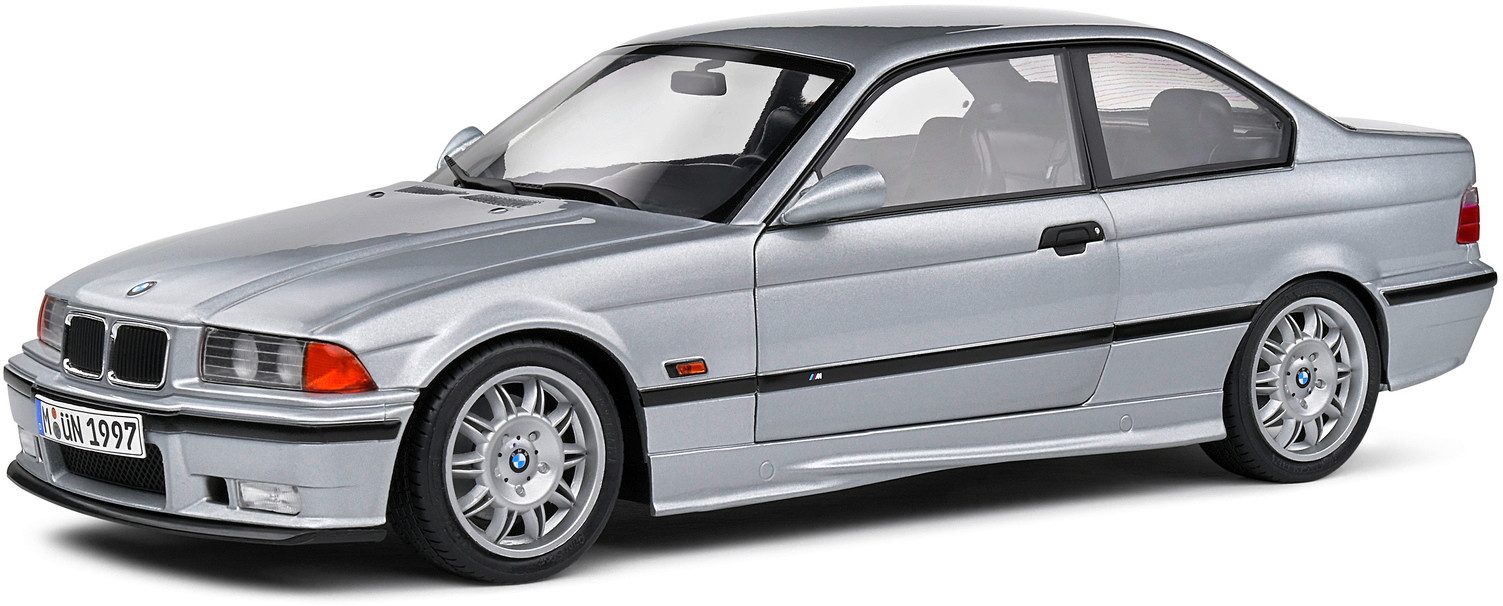 Solido Modellauto Modellauto Maßstab 1:18 BMW E36 M3 Coupe 1990 silber S1803913