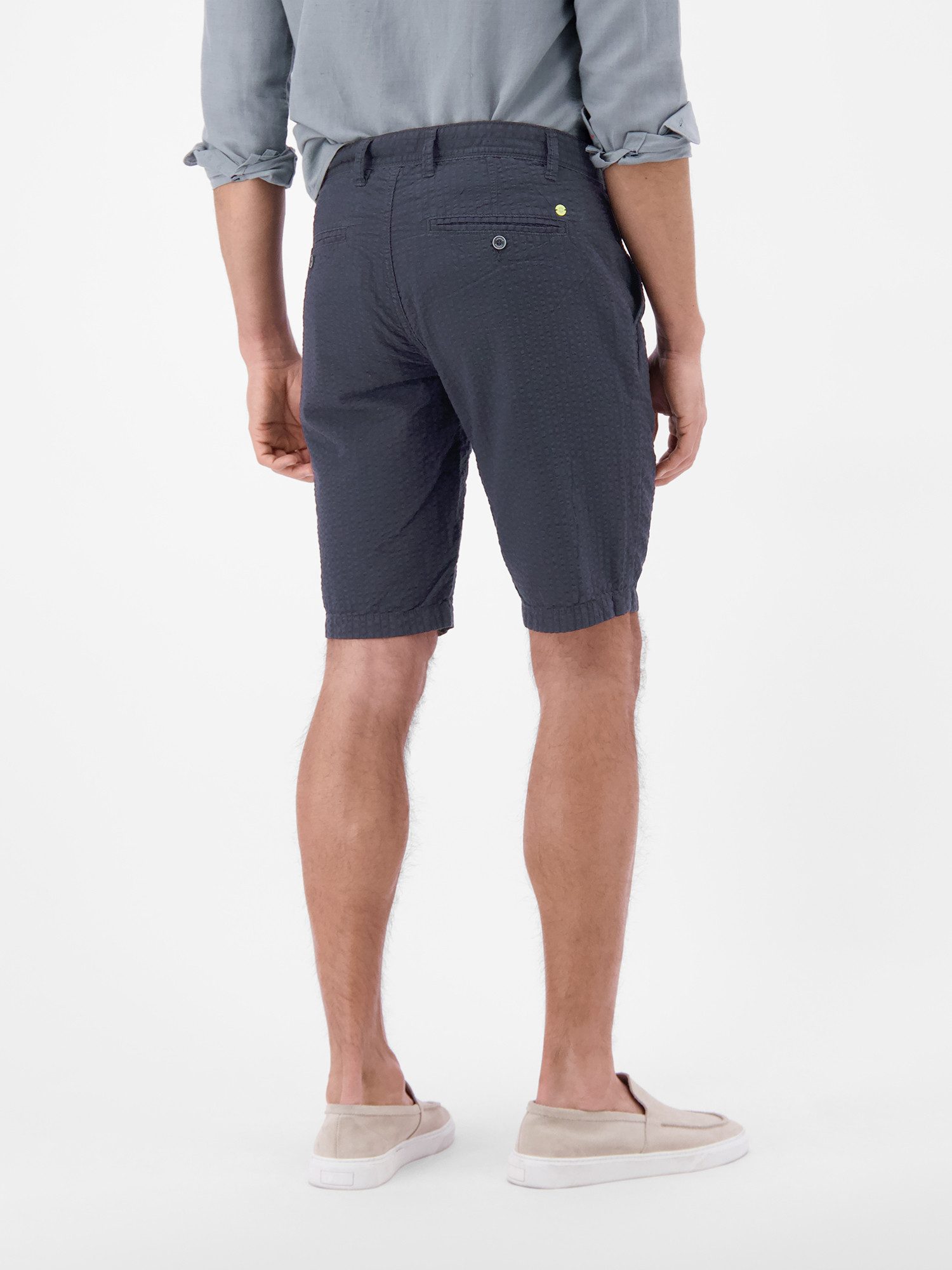 LERROS Chinoshorts Chino-Shorts aus Baumwolle in leichter Seersucker-Qualität