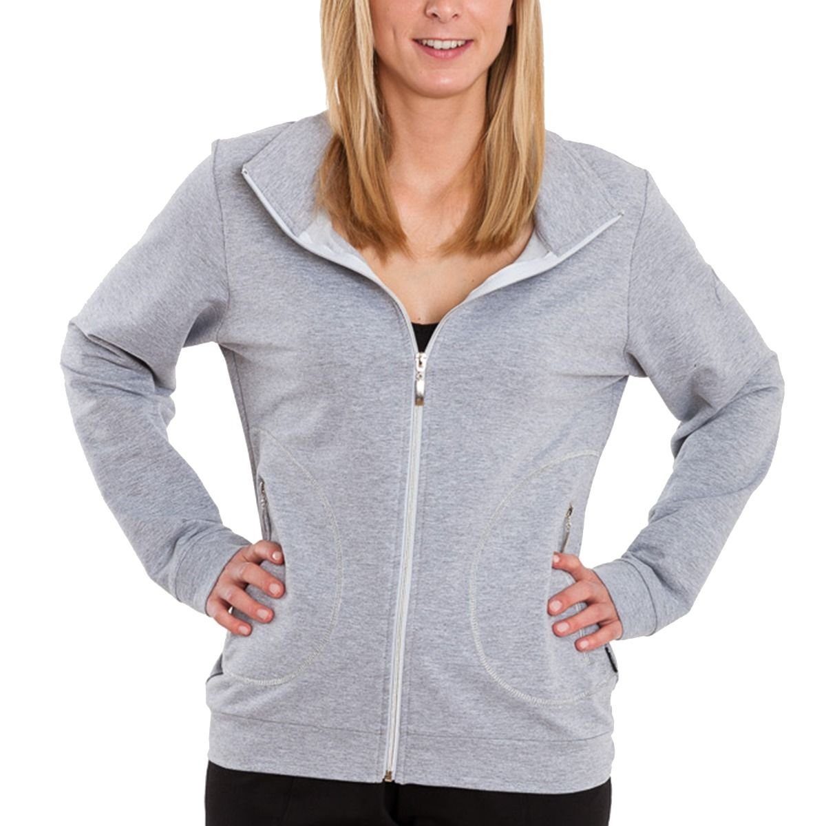 Freizeitjacke Klein Sport- silbermelange für Authentic Damen Sweatjacke und