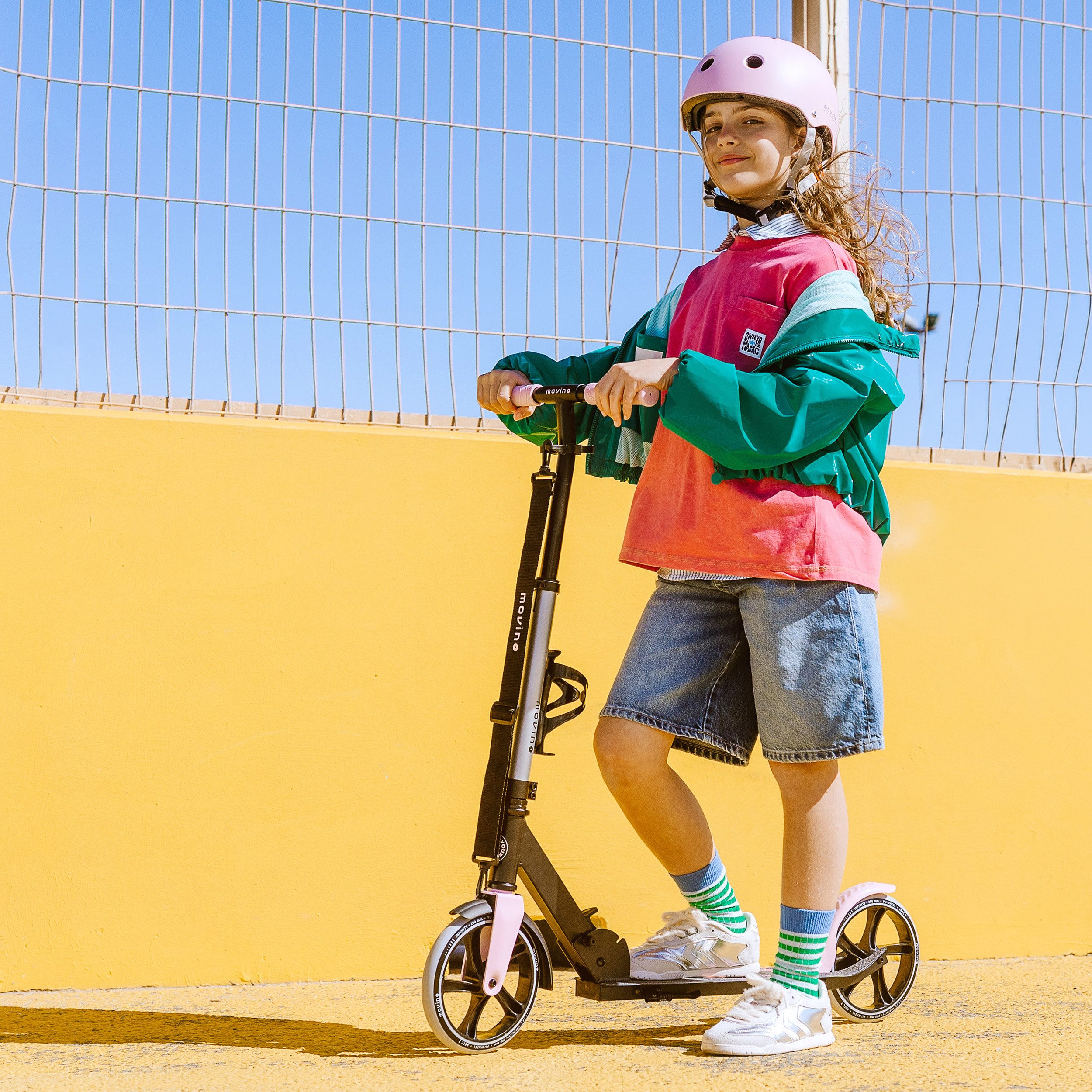 Movino Cityroller MOVINO INFINITY für Kinder & Jugendliche 200 mm klappbar leicht 3,5 kg – Bild 3 von 5