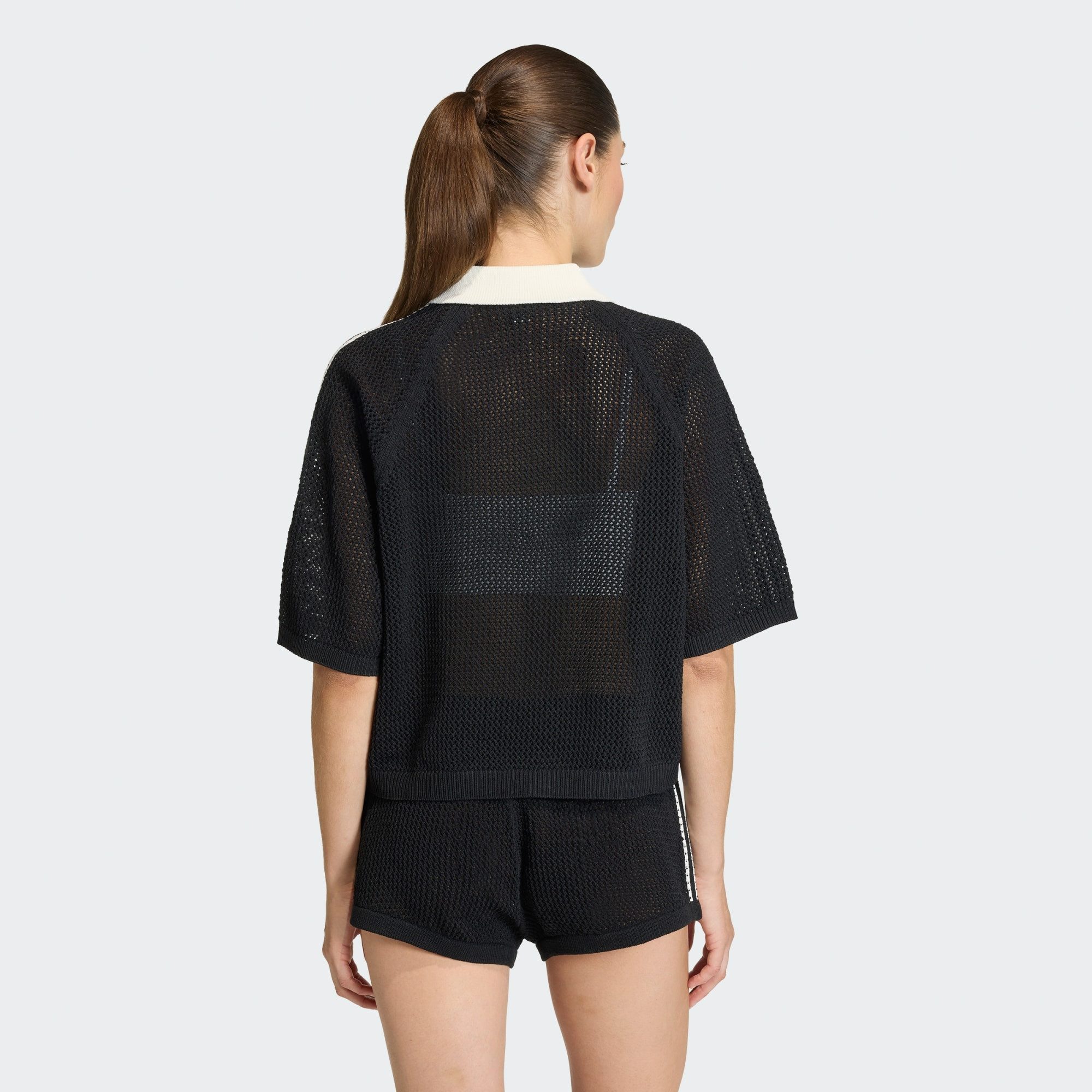 adidas Originals Poloshirt POLOSHIRT, KNITTED CROCHET (1-tlg) günstig online kaufen