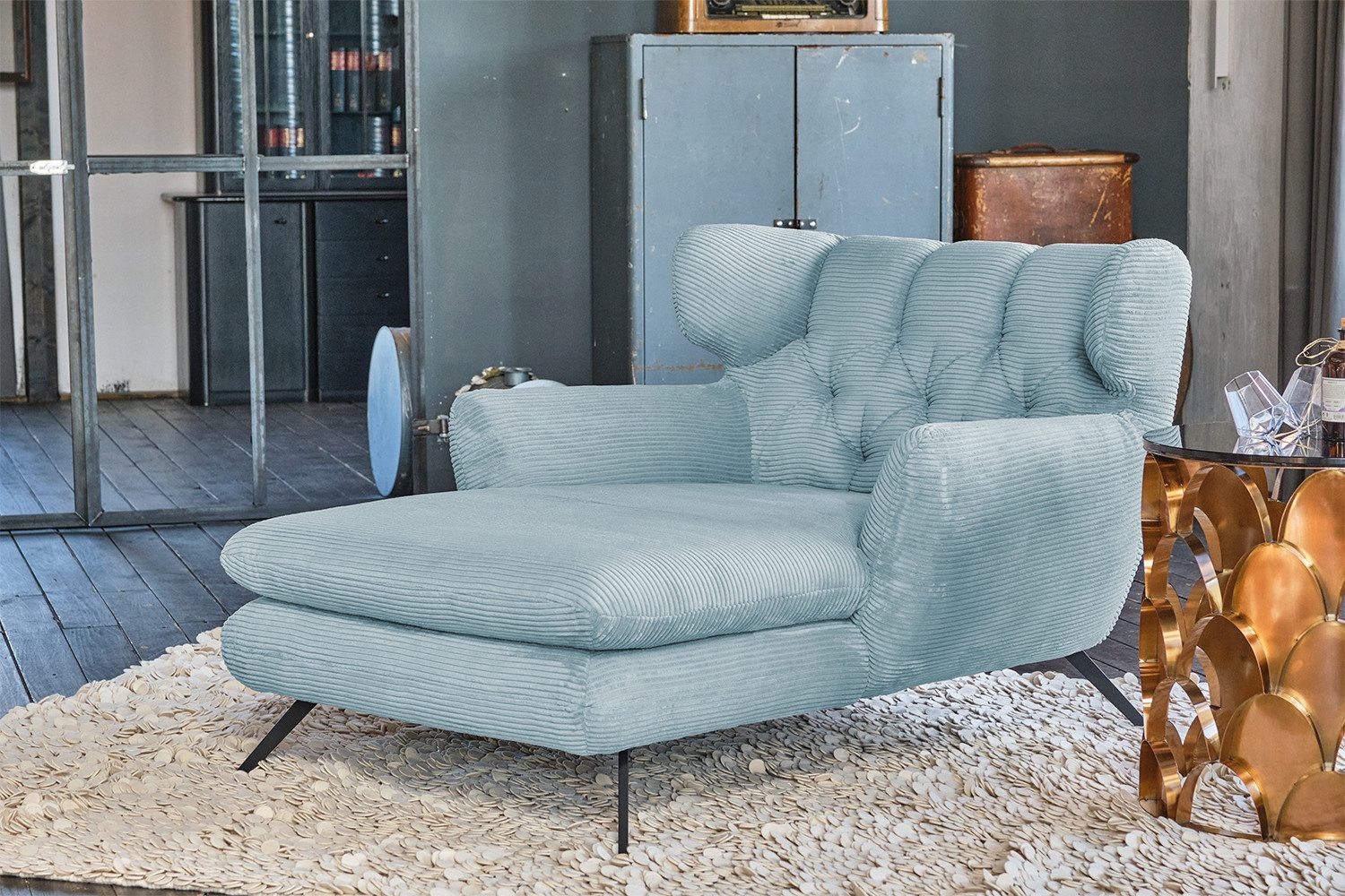 KAWOLA Relaxsessel CHARME, Longseat Sessel Megasessel Cord verschiedene Farben