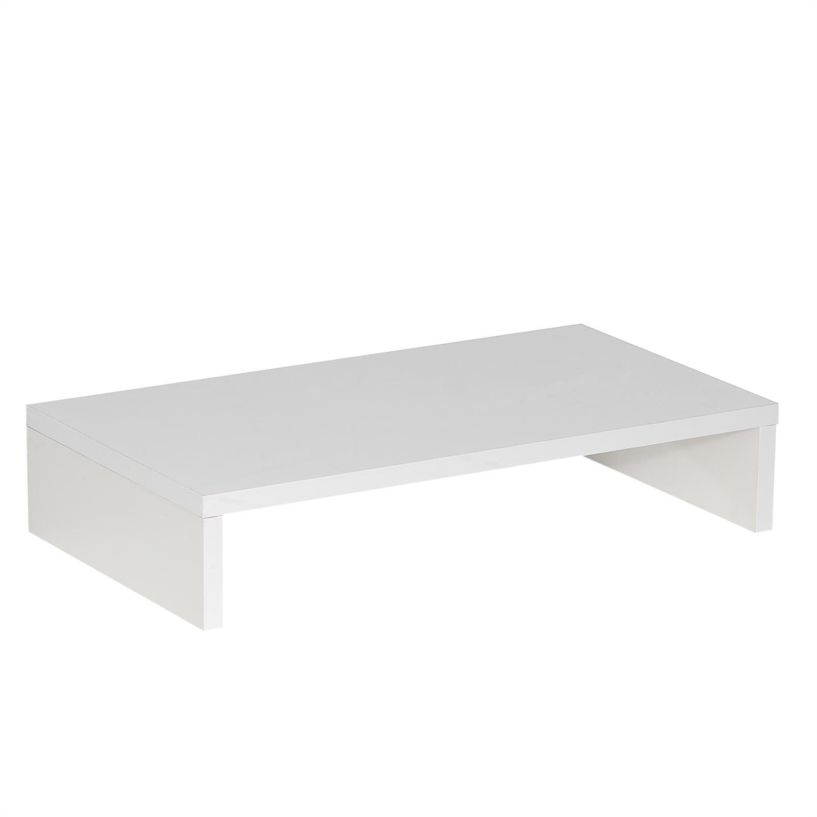 CARO-Möbel Monitorständer MONITOR, (Bildschrimerhöhung 50cm breit, Schreibtischaufsatz weiß)