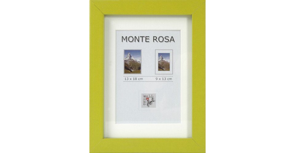 The Wall - the art of framing AG Bilderrahmen Holz Bilderrahmen Monte Rosa grün, 13 x 18 cm